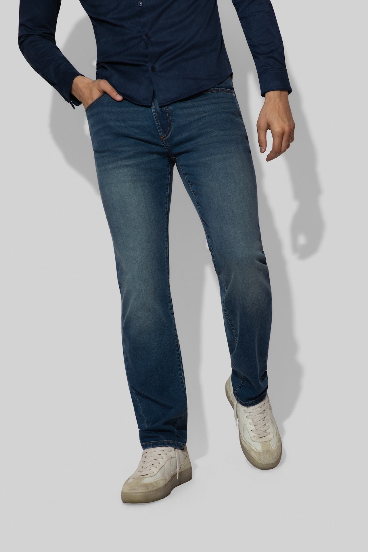 Brando French Terry Rodeo Stretch Slim Jean by MONFRERE