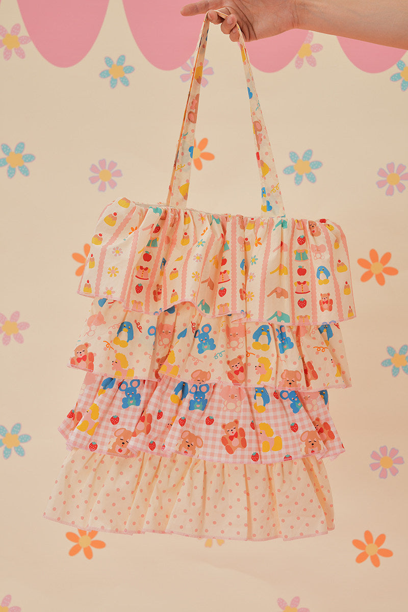 Kawaii Tiered Tote Bag - NIKKOU by Land Decora