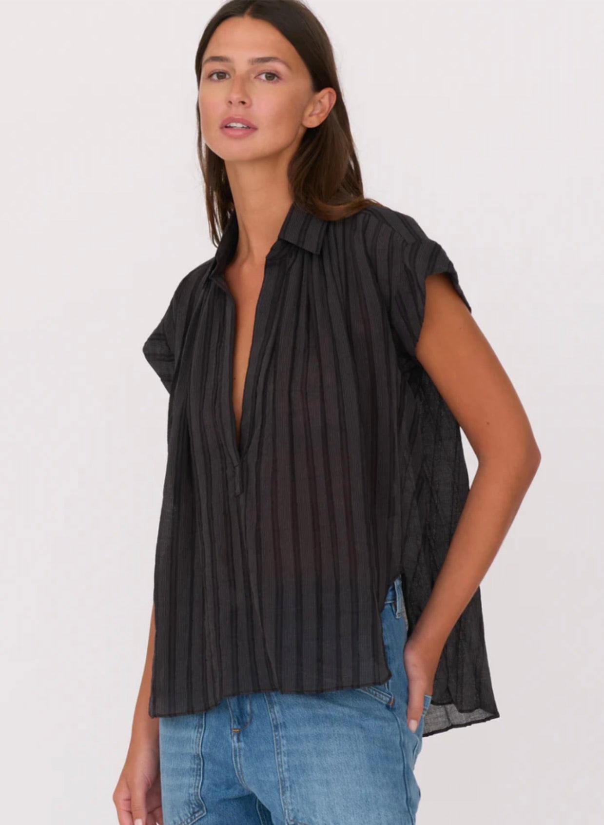 Secular Trinity Henley Top by Sierra Deene