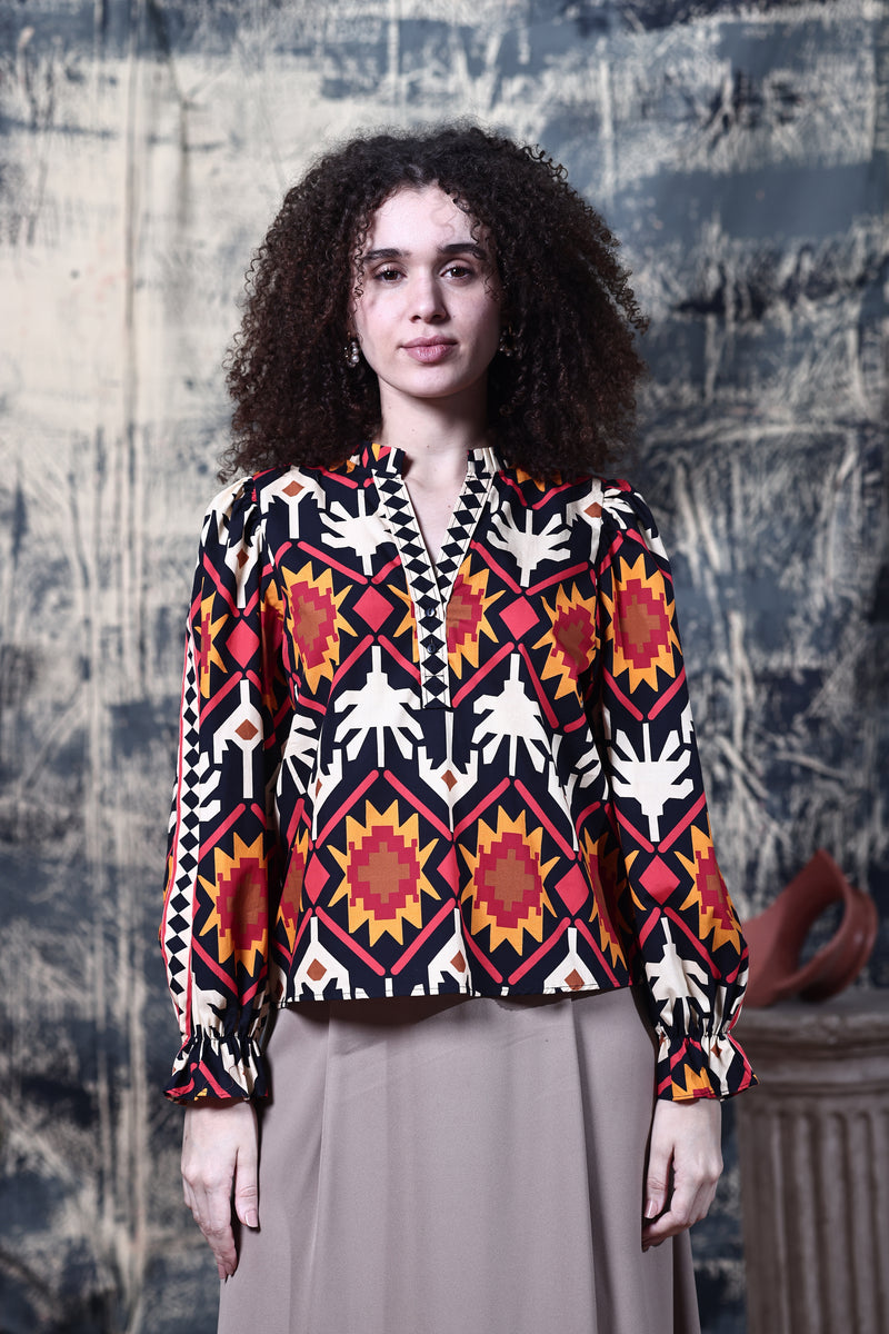 AZTEC ASHLEY TOP by Maude Vivante