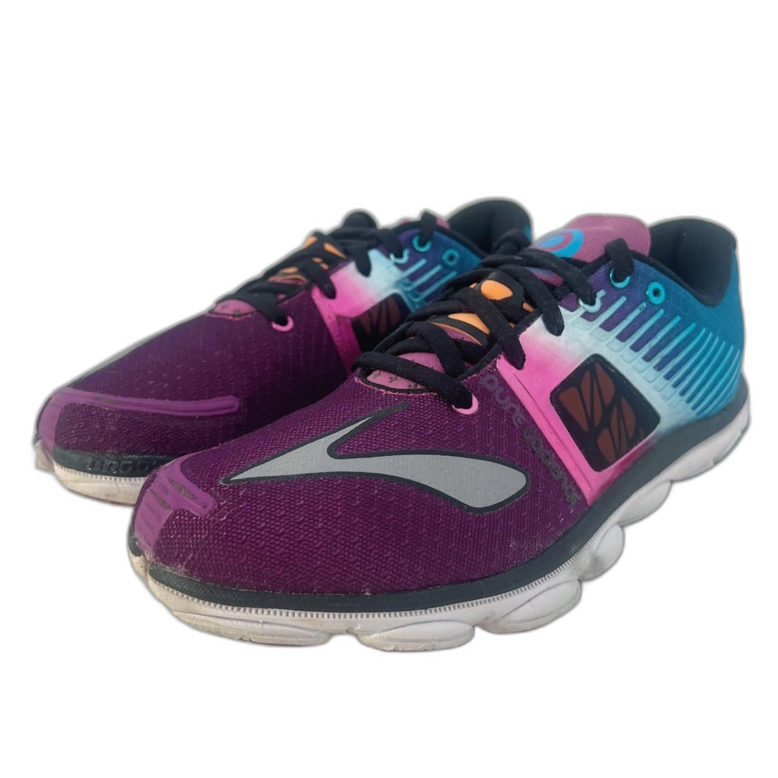 Brooks Pure Cadence 4 Purple Blue Running Shoes Workout Athletic Women by Hot Girl Secondhand