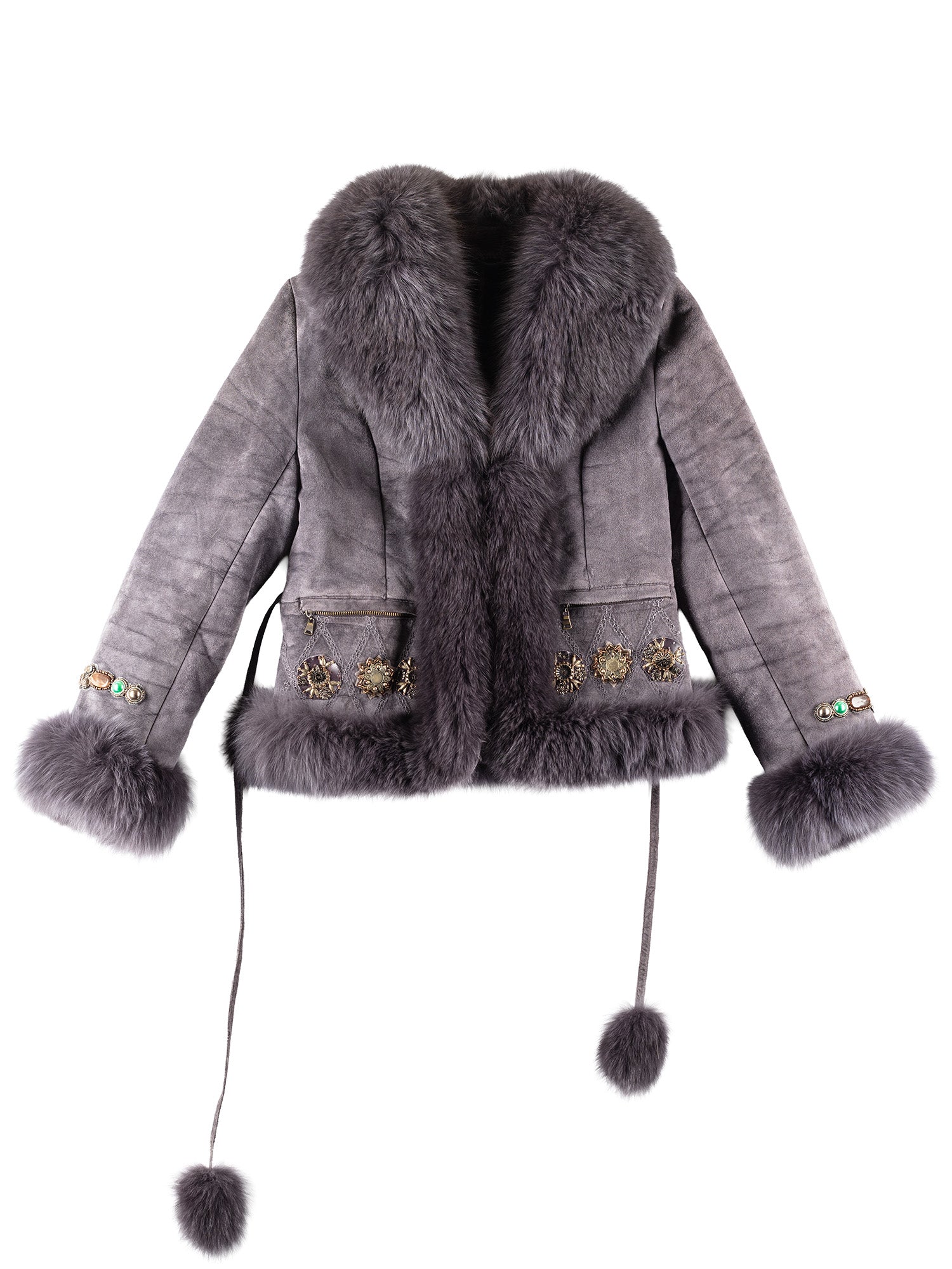 Vintage 00's Women Penny Lane Fur And Sheepskin Coat in Purple by Northern Grip