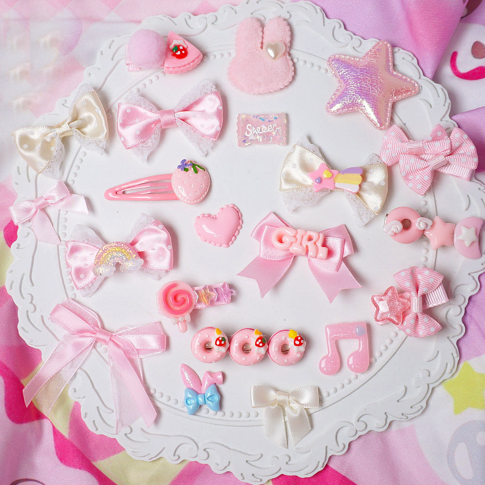 Kawaii Pink Hair Clip Blind Box Random Set - MaoJiang by Land Decora