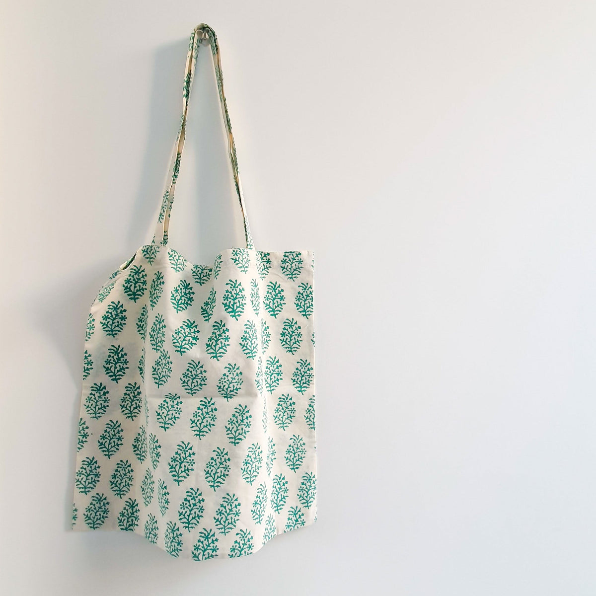 XL block print tote bag by Shakti.ism