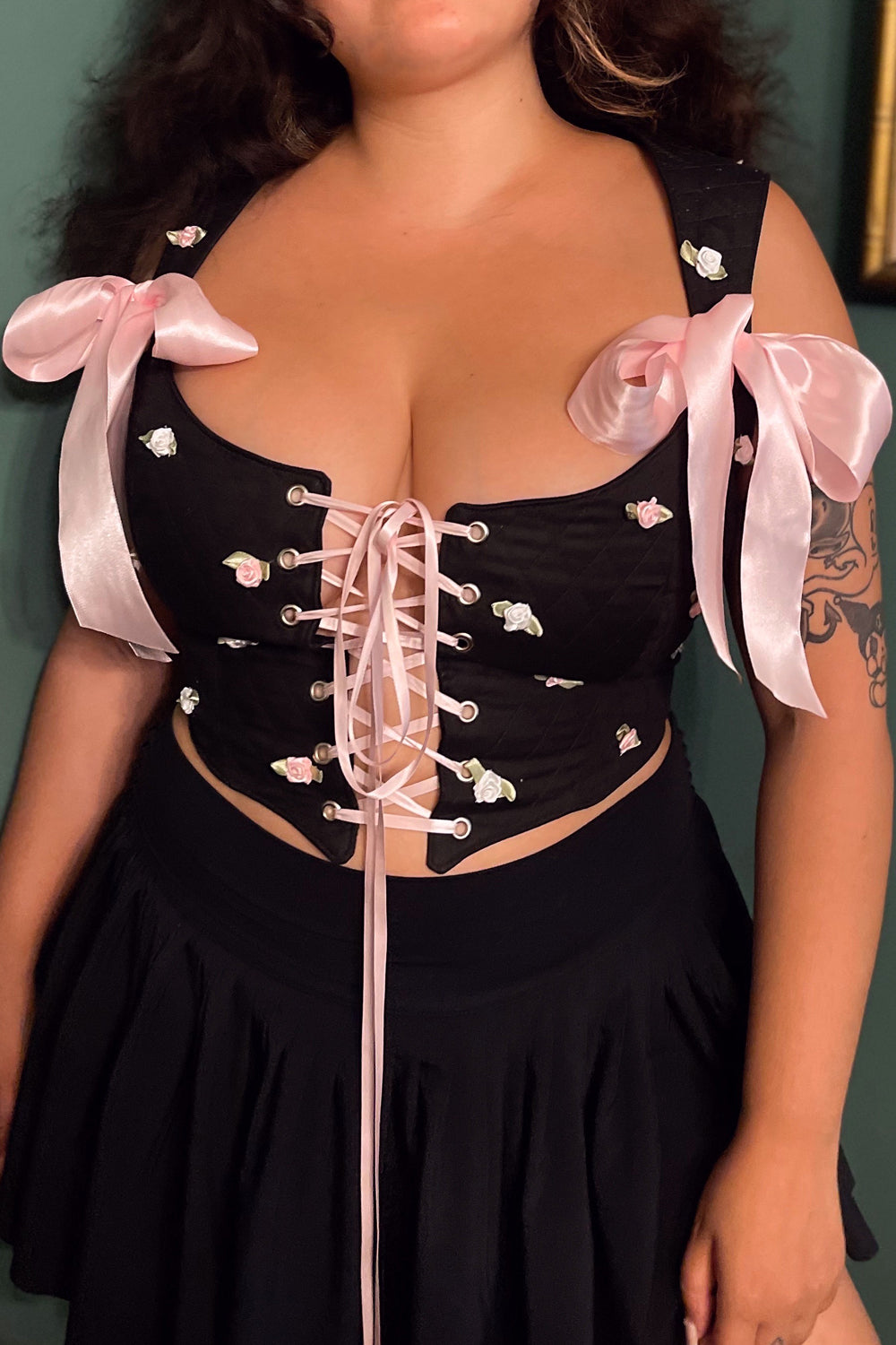 Lunar Rosette Maiden Corset Top by Miss Candyholic