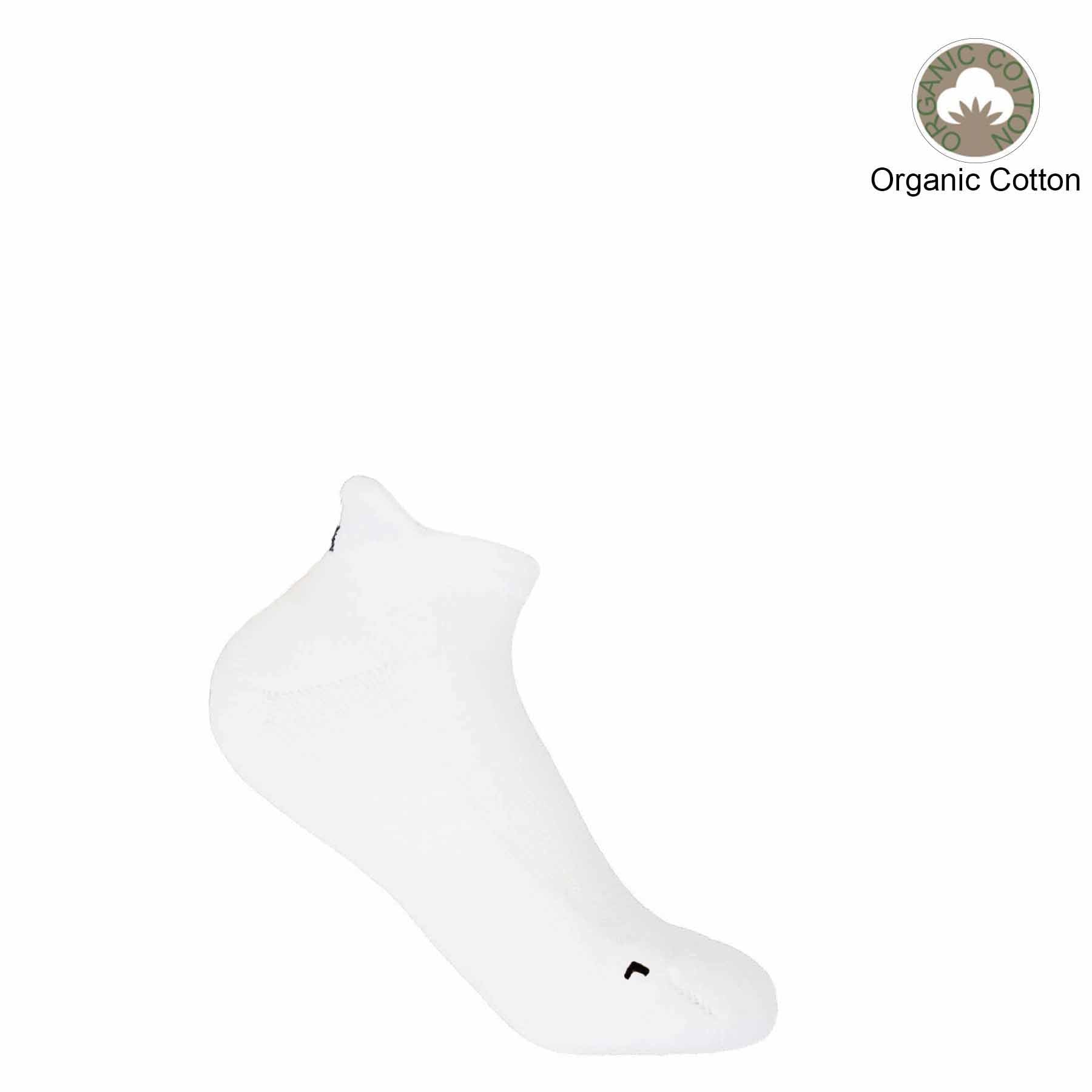 Organic Women's Trainer Sport Socks - White by Peper Harow