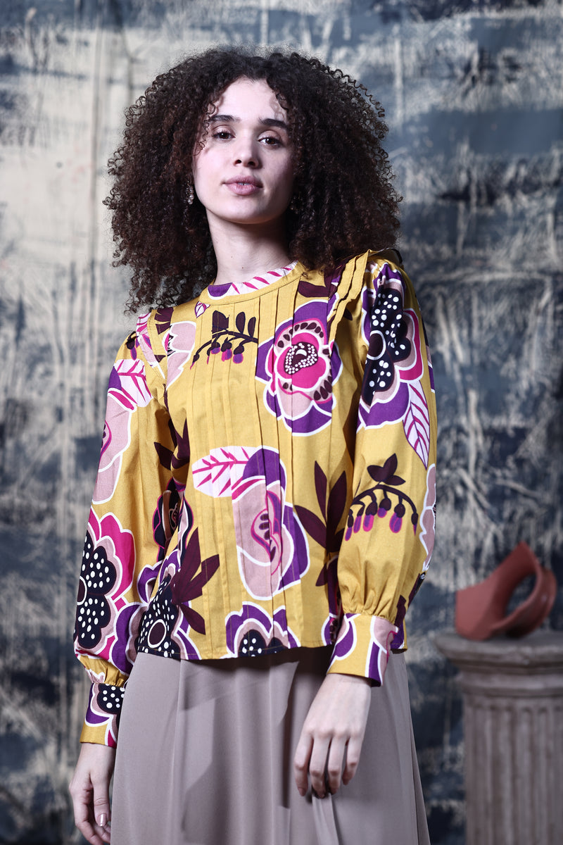 GOLDEN BLOOM MILA TOP by Maude Vivante