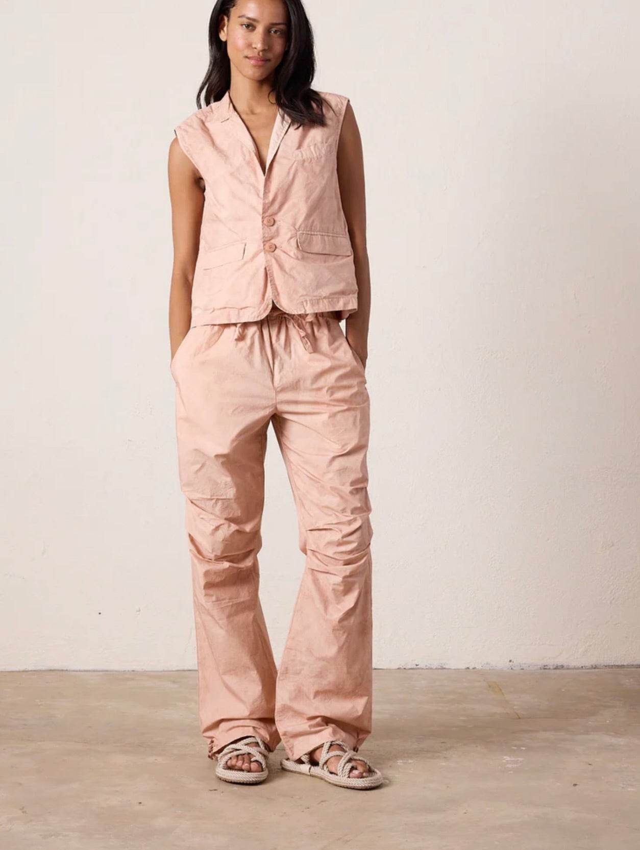 Danny Relaxed Mineral Print Drawstring Pant by Sierra Deene