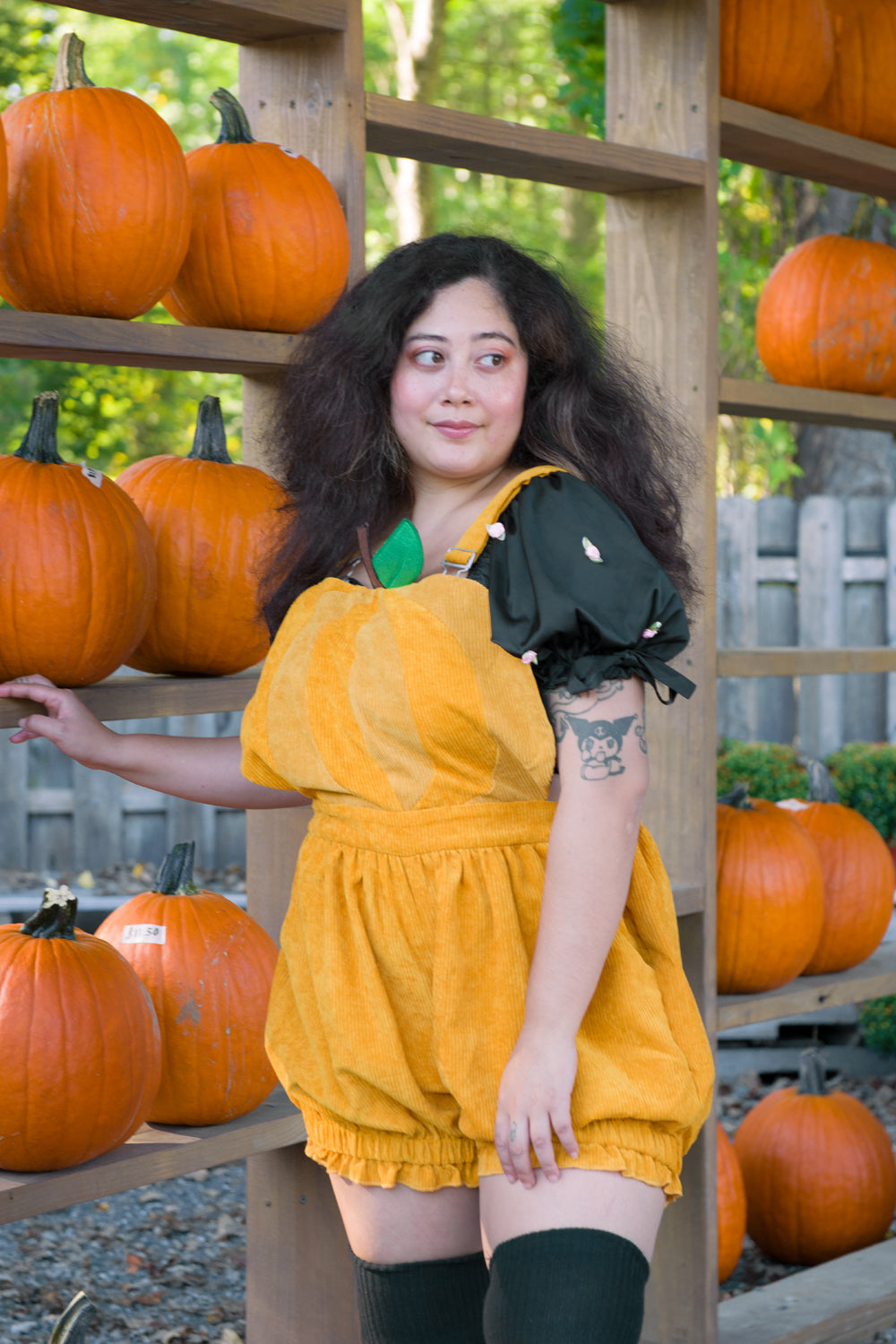 Pumpkin Spice Romper by Miss Candyholic