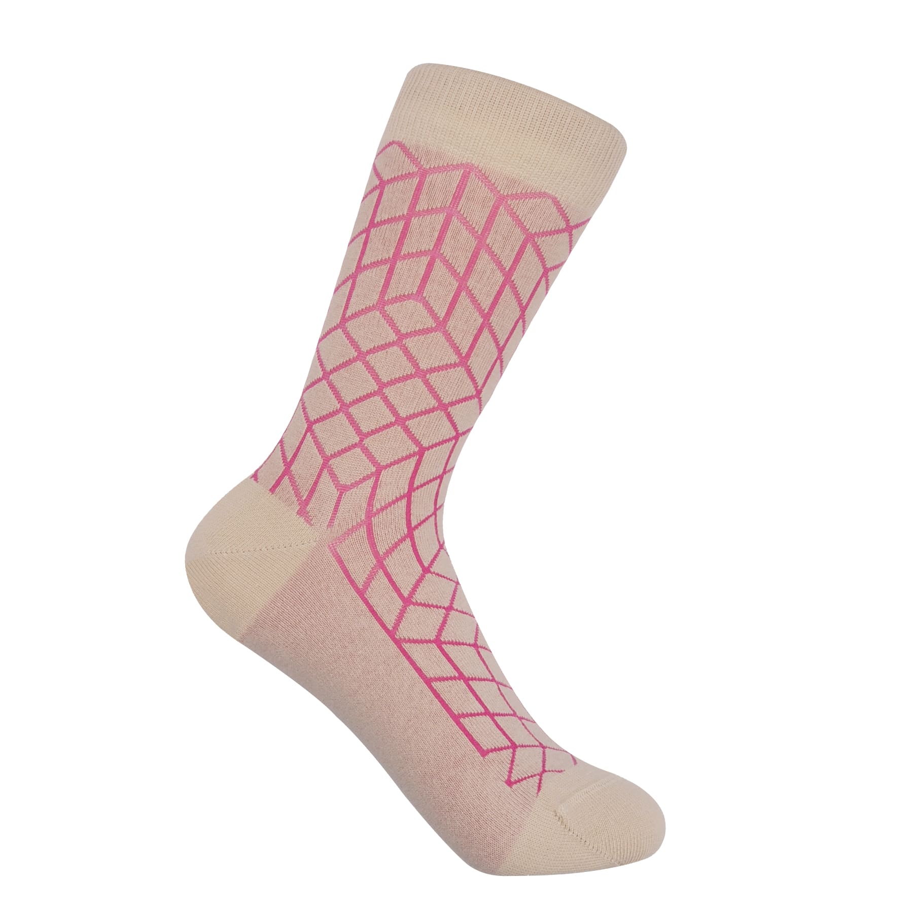 Puzzle Women's Socks - Beige by Peper Harow