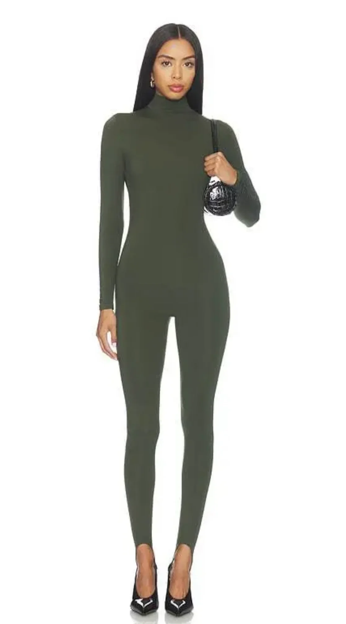 Naked Wardrobe Naked Turtleneck Stirrup Jumpsuit by Sierra Deene