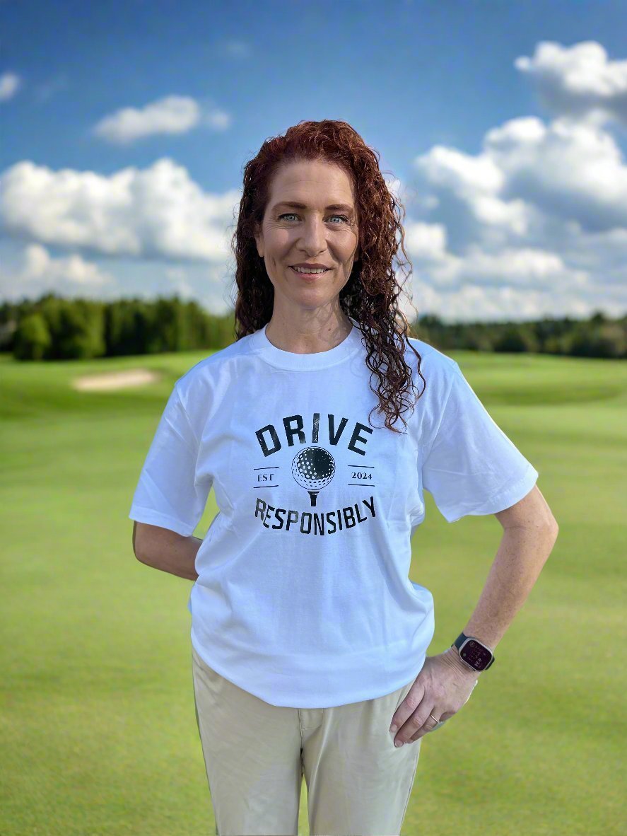 Drive Responsibly Tee Shirt by Putter Girl