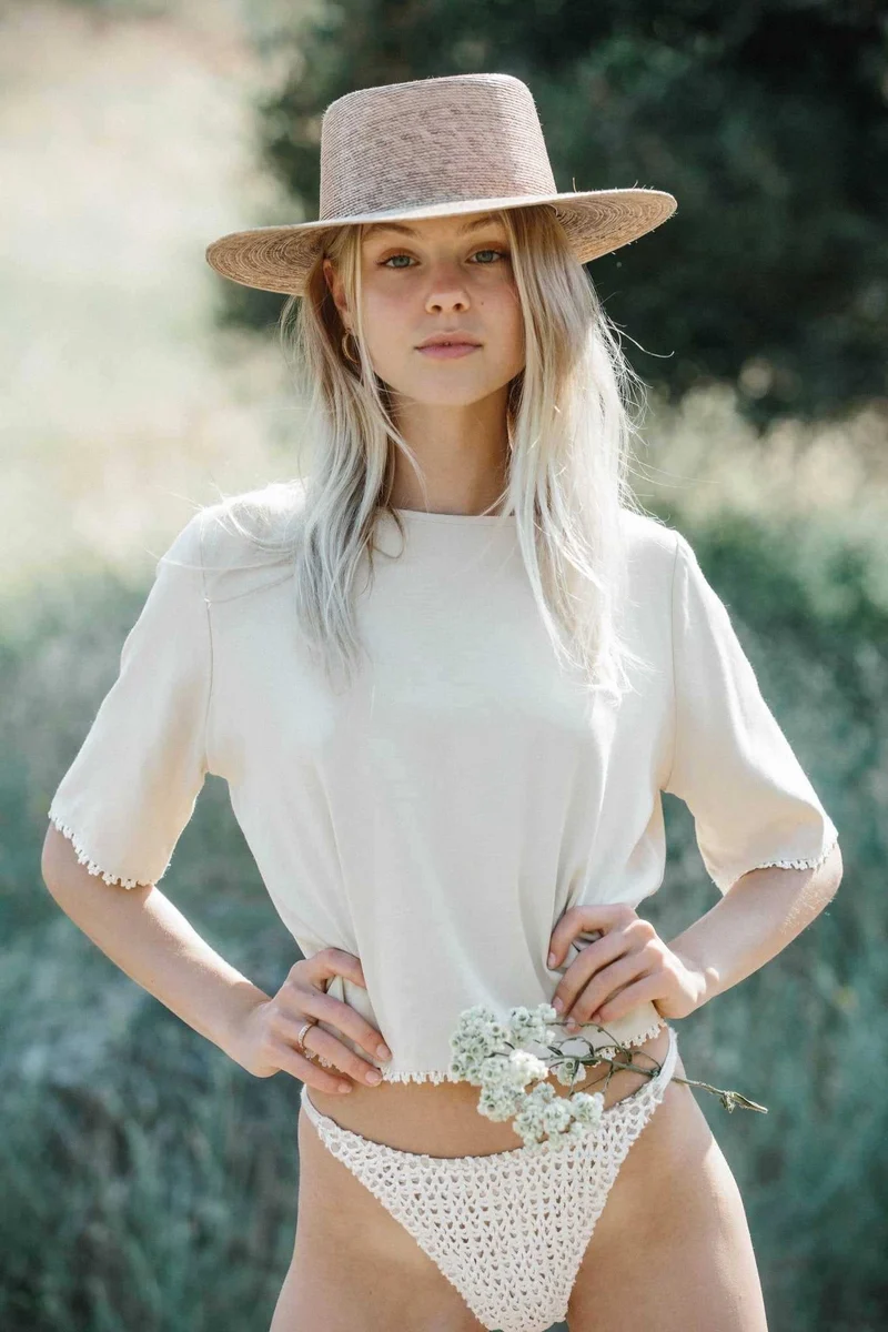 Magnolia Blouse - Sand by Merritt Charles