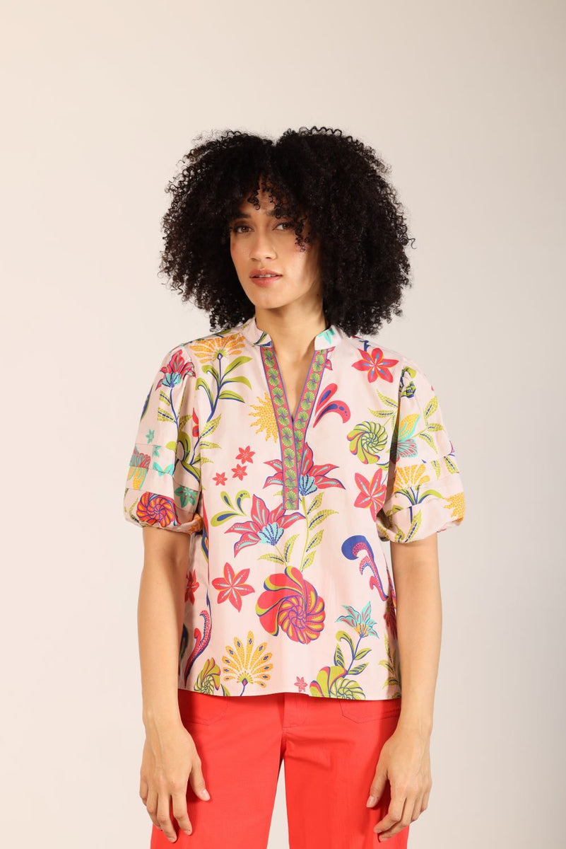CORAL ISLAND RAYA TOP by Maude Vivante