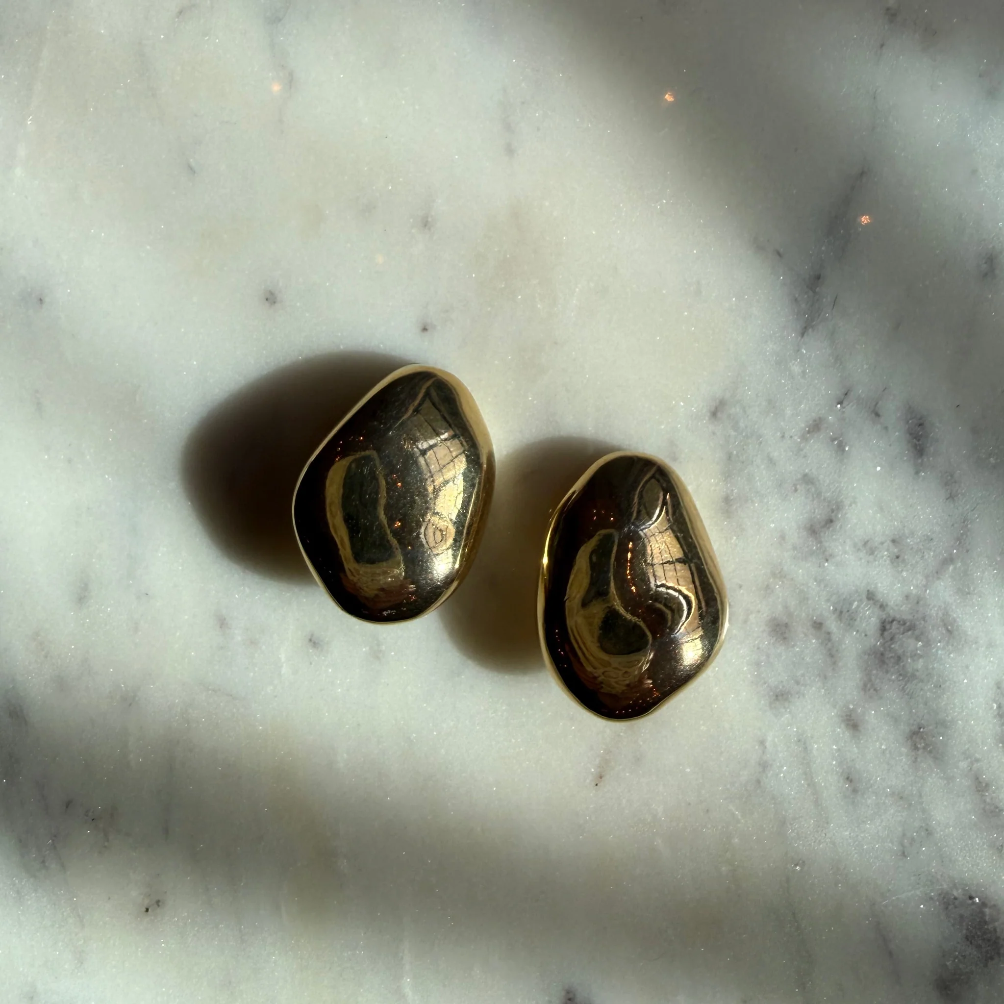 Yves Saint Laurent Vintage Pebble Earrings by The Vintage New Yorker