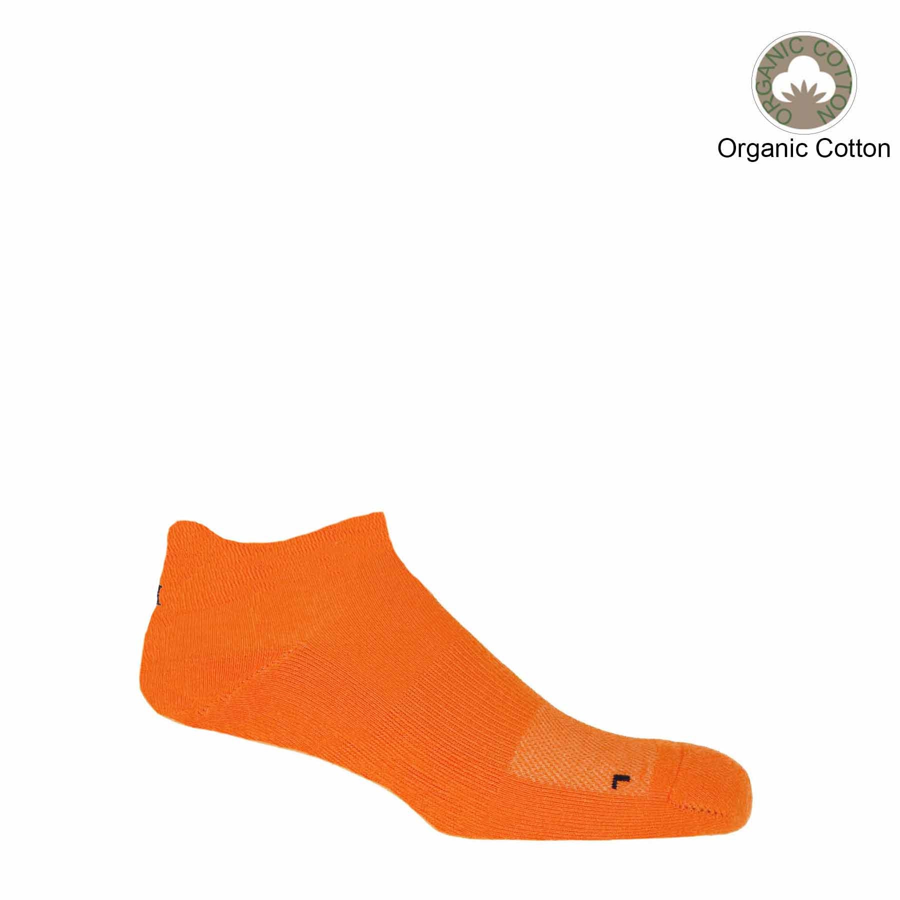 Organic Men's Trainer Sport Socks - Orange by Peper Harow