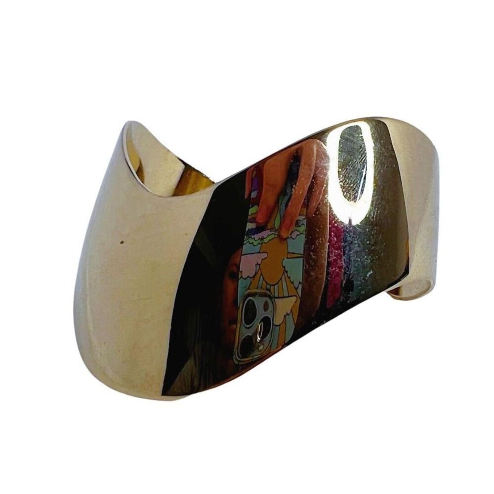 Vintage Parklane Gold V Shaped Cuff Bracelet Statement Boho Chic Bohem by Hot Girl Secondhand