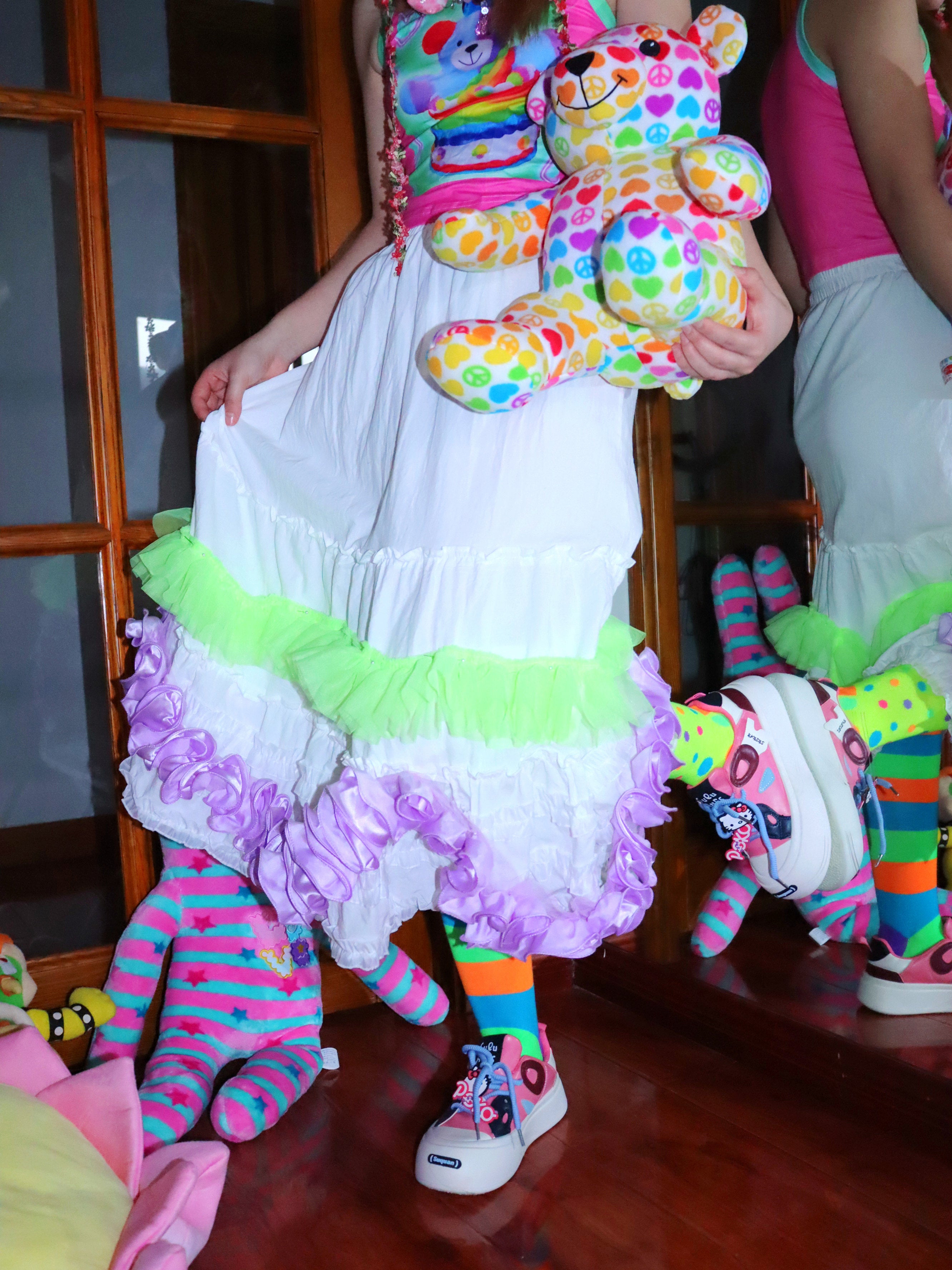 Decora Kei Purple Puff Skirt - LEERROO by Land Decora