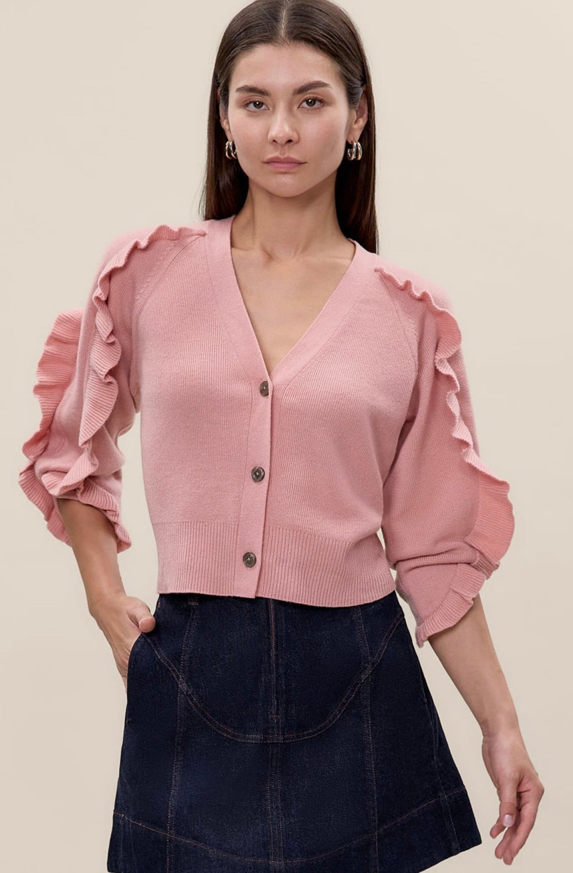Rebecca Taylor Kaia Knit Cardigan by Sierra Deene