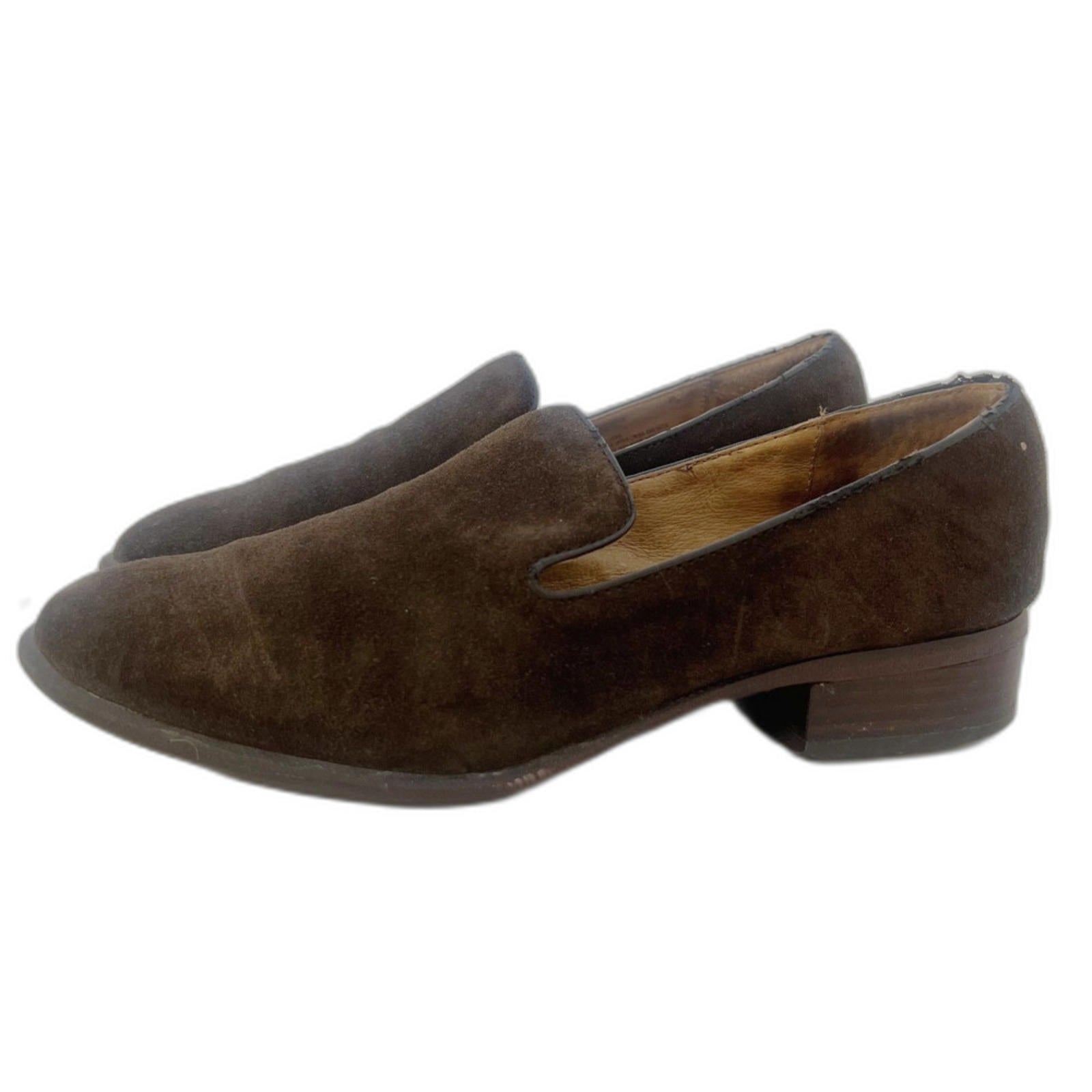 Sofft Severn Dark Brown Suede Pointed Toe Loafers Slip On Women's Size by Hot Girl Secondhand