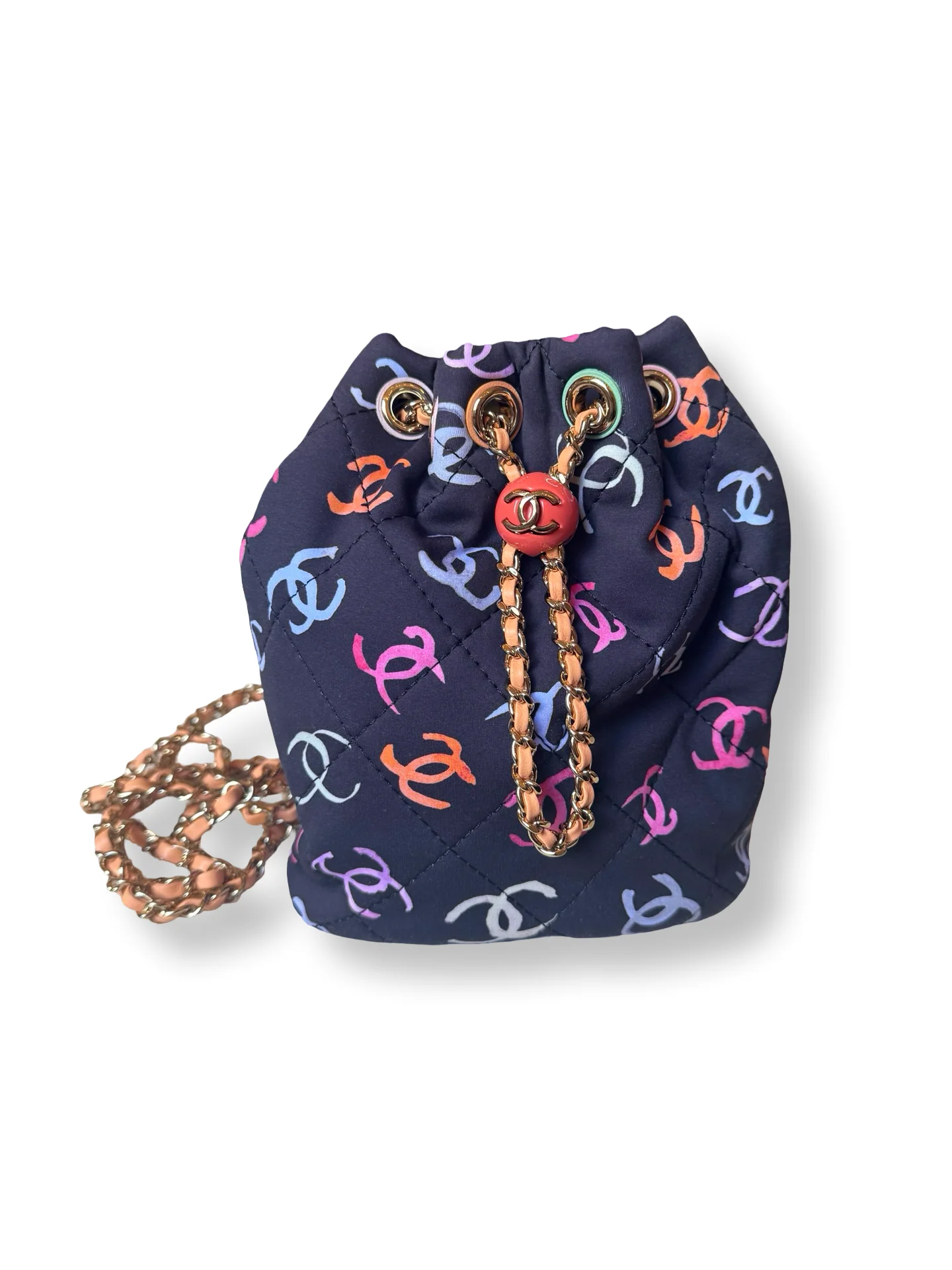 Chanel Drawstring Bucket Backpack Small by The Vintage New Yorker