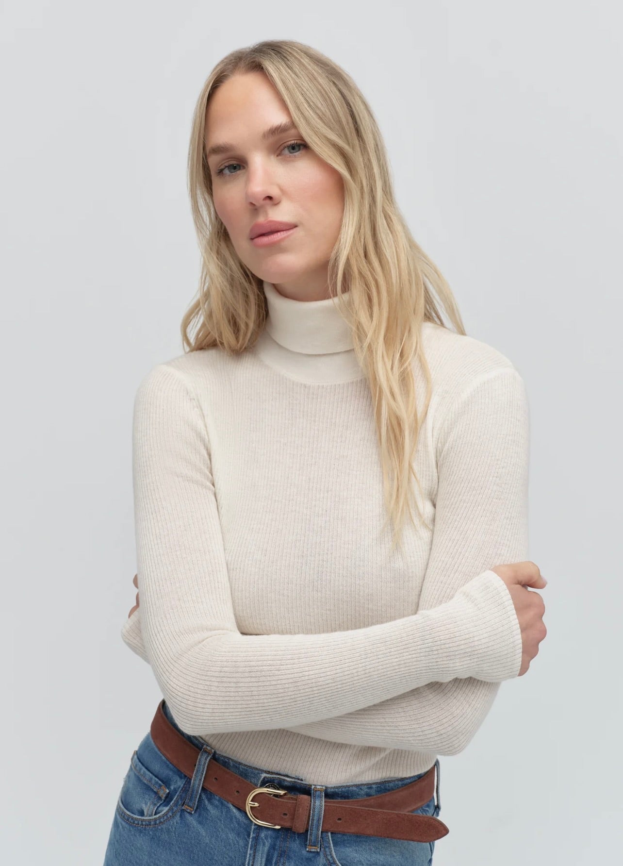 Favorite Daughter The Amelia Long Sleeve Top in Ivory by Sierra Deene