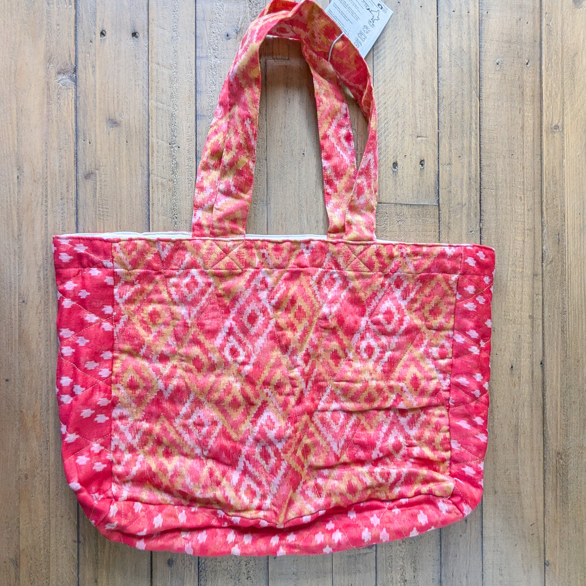 Large sari market tote bags by Shakti.ism