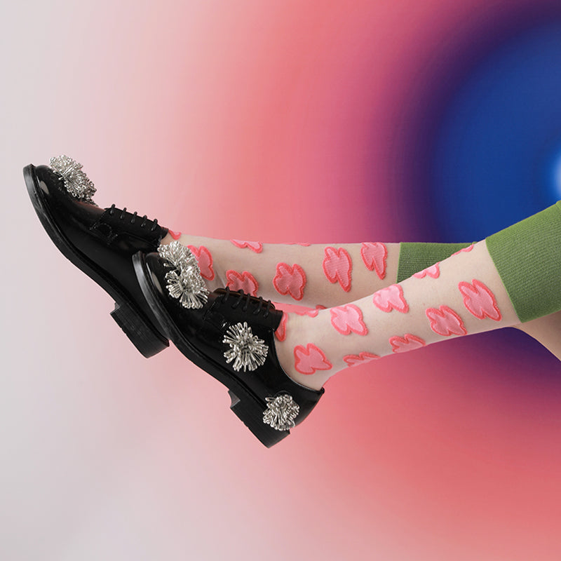 Decora Kei Sheer Calf Socks Summer Glass Silk Fit - TaoLeSi by Land Decora