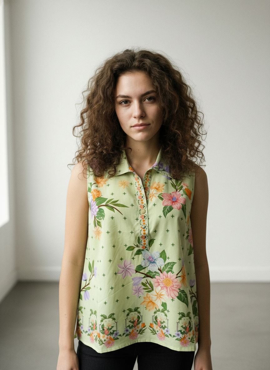 MINT SERENADE SKY TOP by Maude Vivante