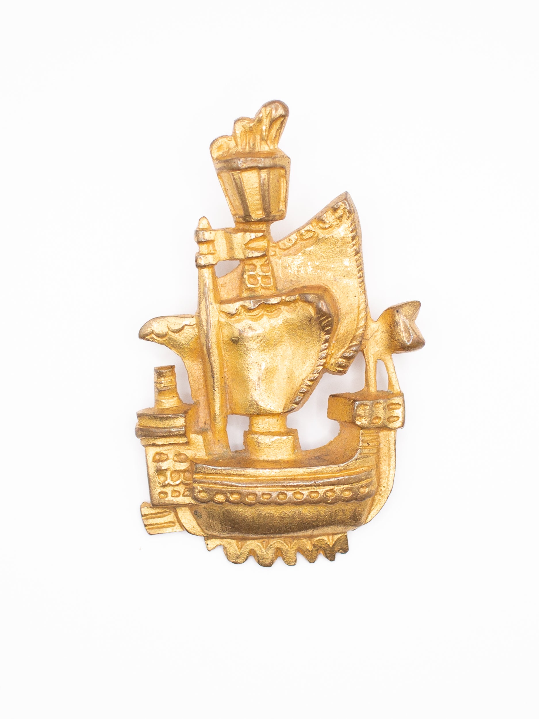 Vintage Beaucraft Sailing Ship Brooch from 60s by Northern Grip