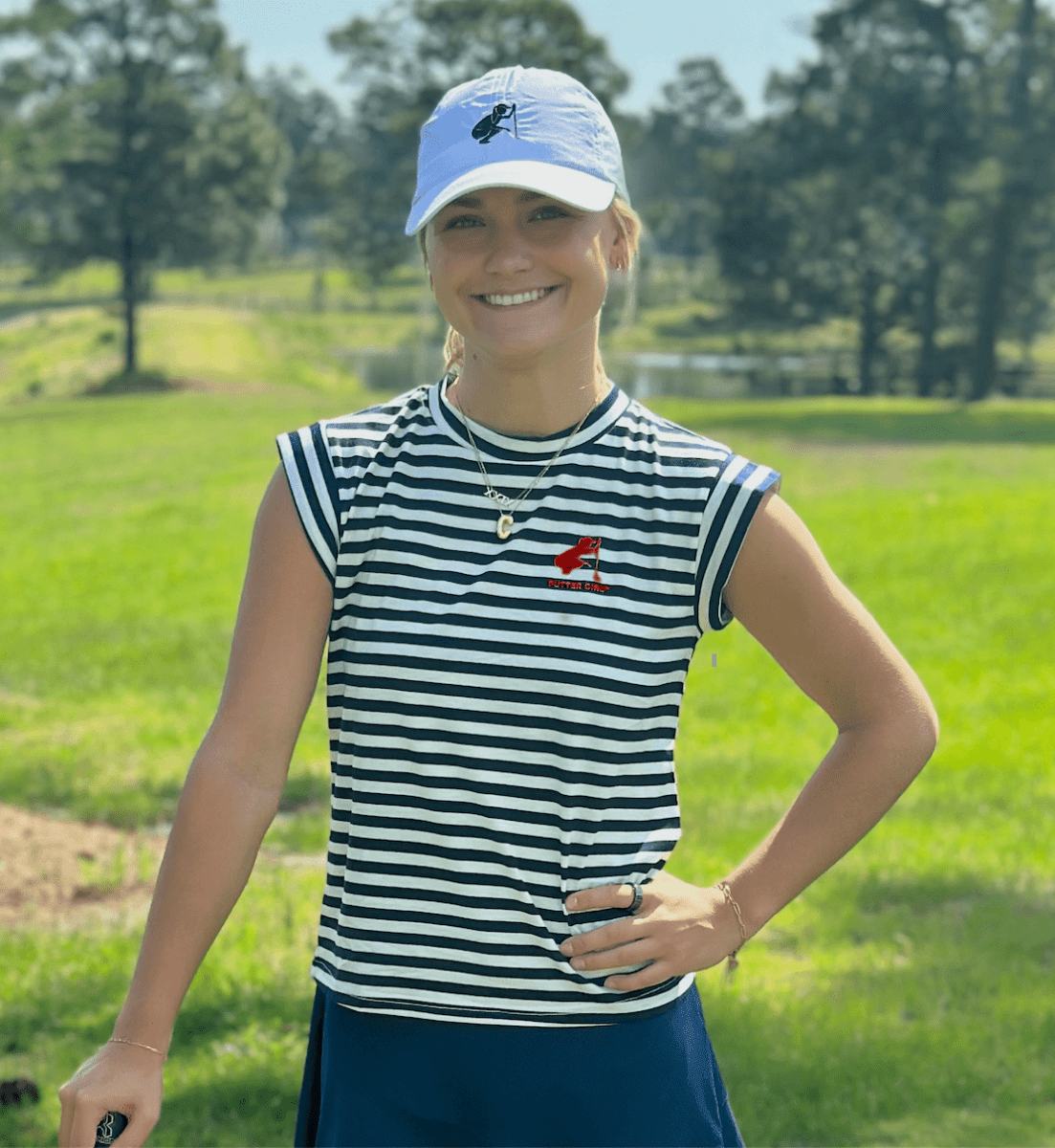Stripe Cap Sleeve by Putter Girl