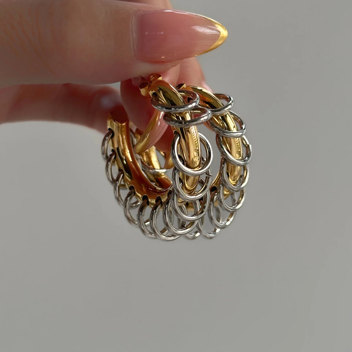 CHAIN EARRINGS (WATERPROOF & 18K GOLD & WHITE GOLD PLATED) by RAËLIV