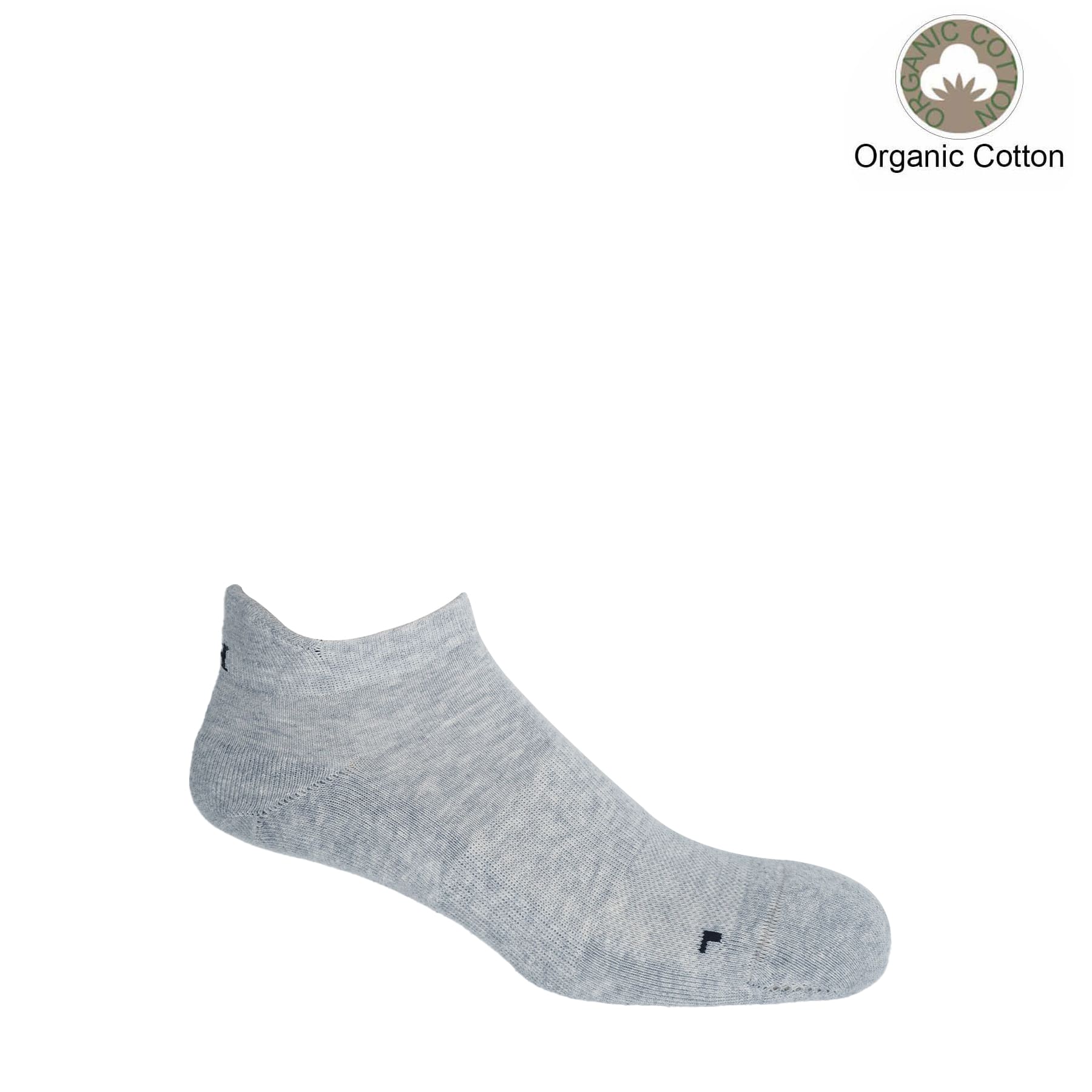 Organic Men's Trainer Sport Socks - Grey by Peper Harow