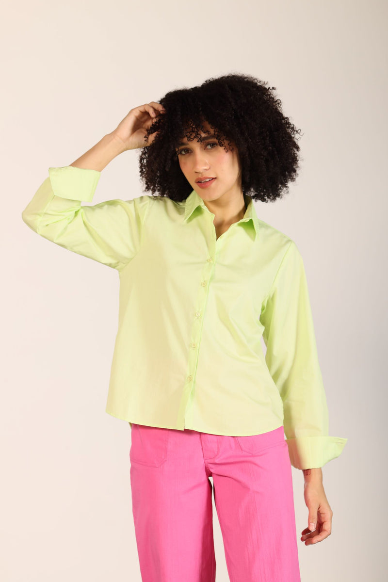 LIME GEORGE SHIRT by Maude Vivante