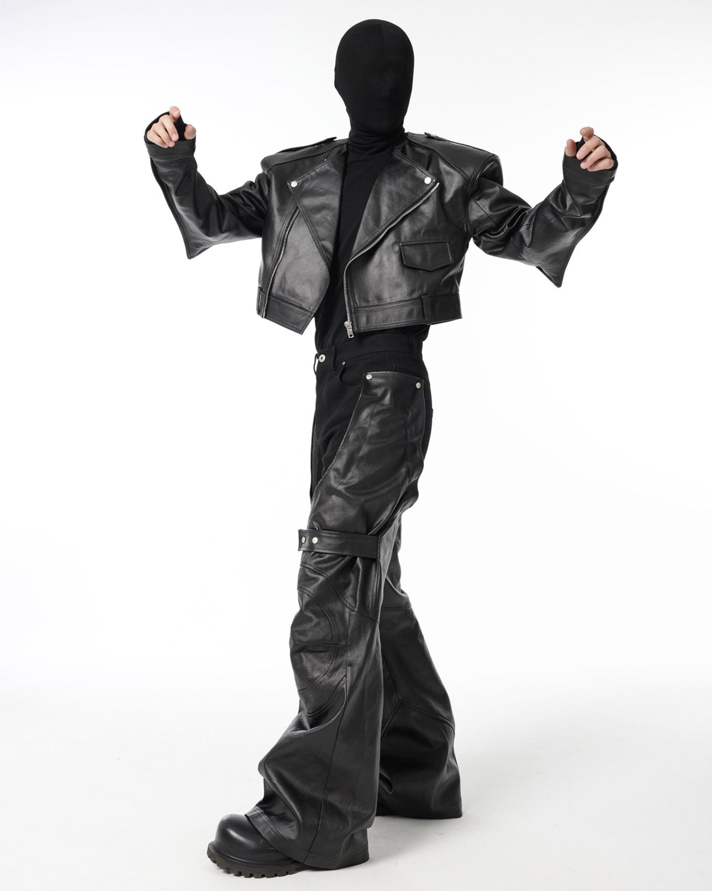 Biker Padded Shoulder Jacket by OFFCULTURE