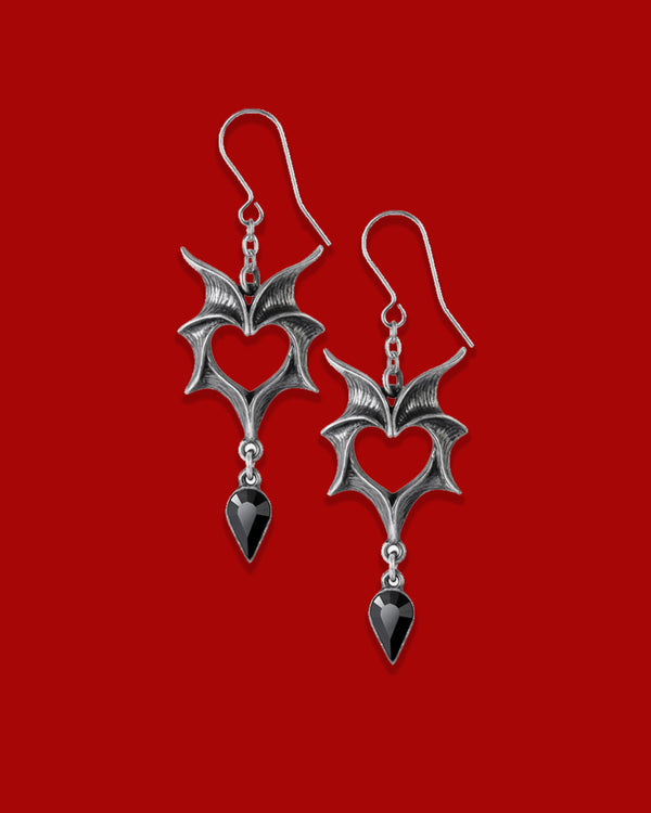 Love Bats Earrings by KATAKOMB
