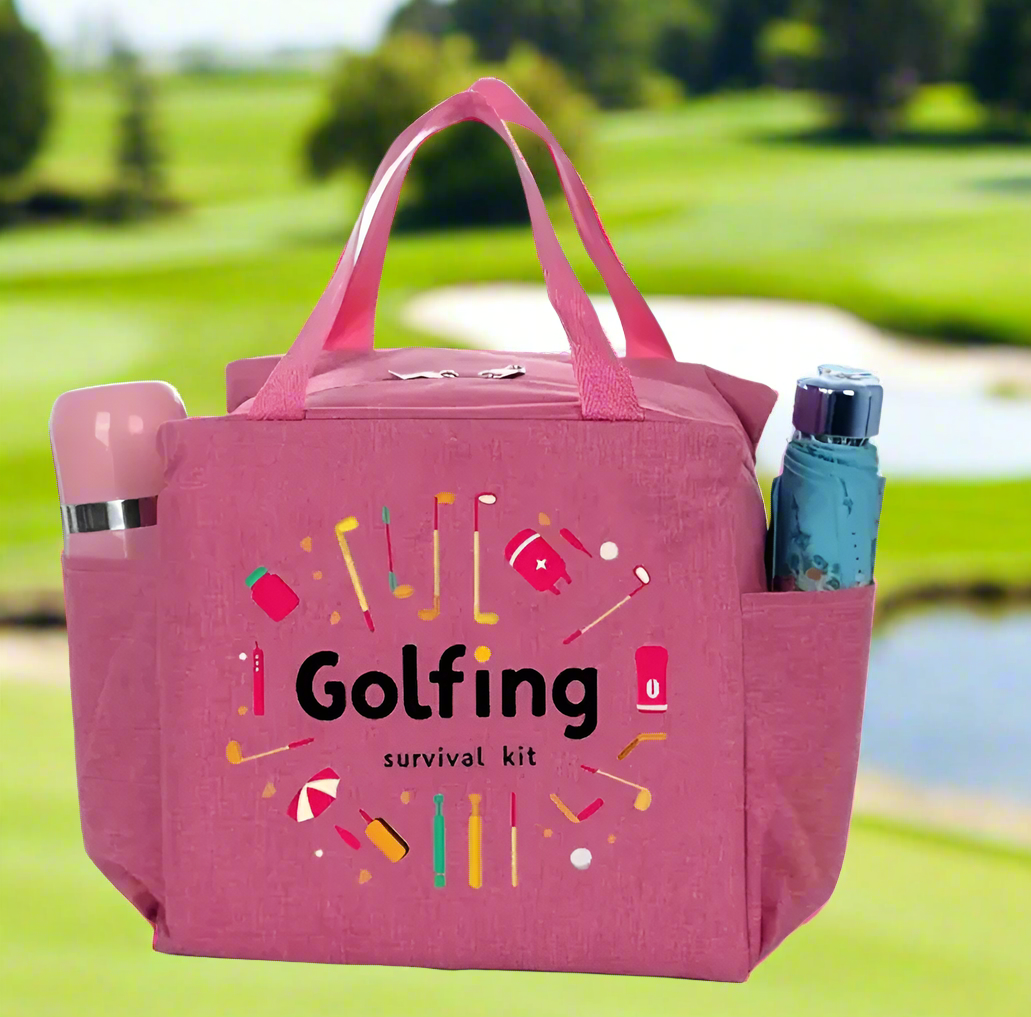 Golf Survival Kit Bag - Pink by Putter Girl