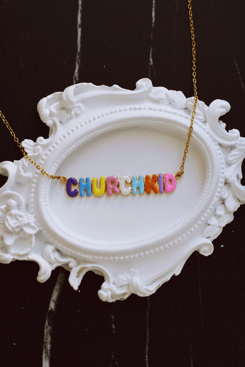 "CHURCHKID" MULTI-COLOR NECKLACE (WATERPROOF) by RAËLIV