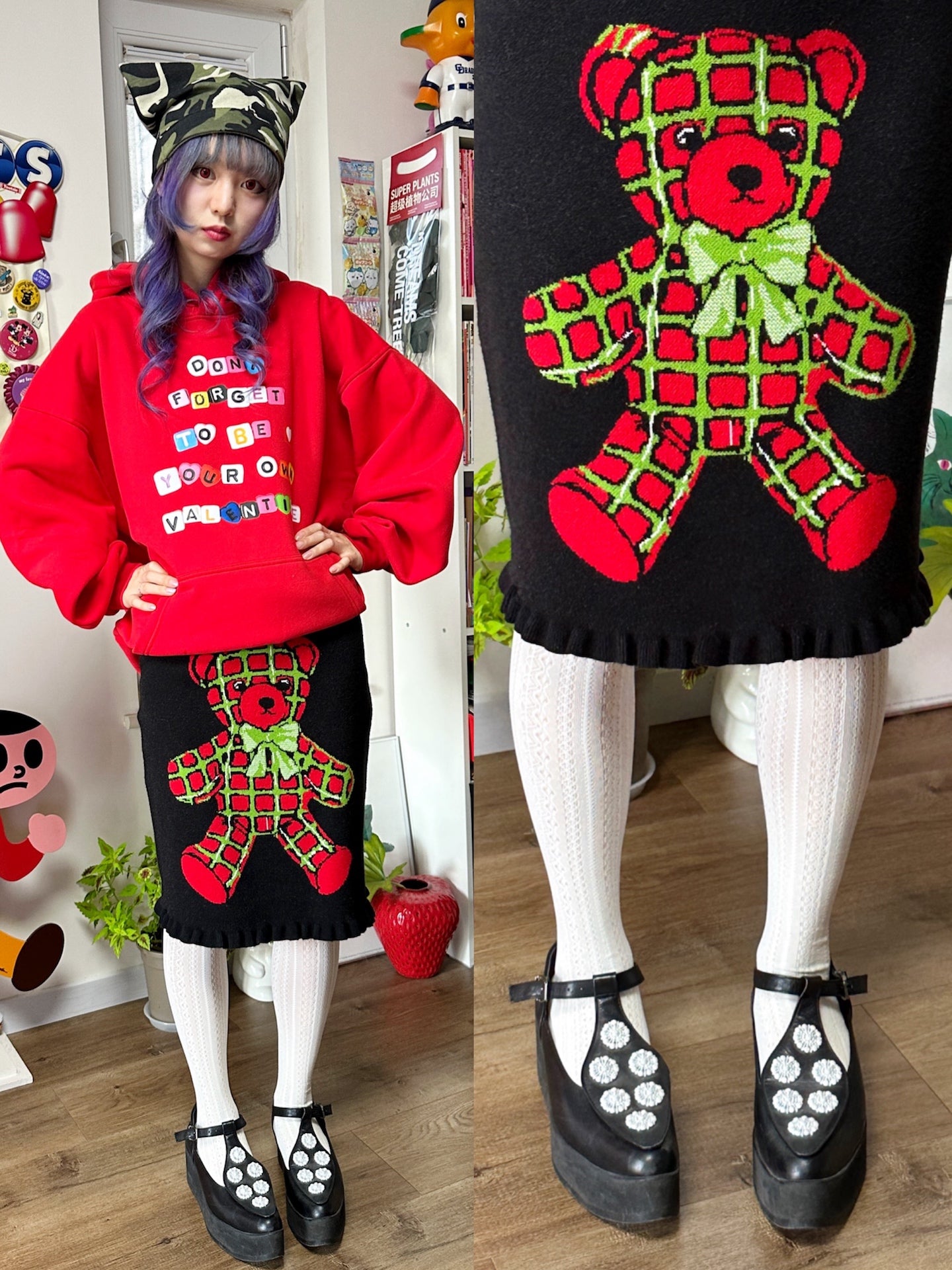 Harajuku Christmas Bear Knit Set - bunnybunnygun by Land Decora