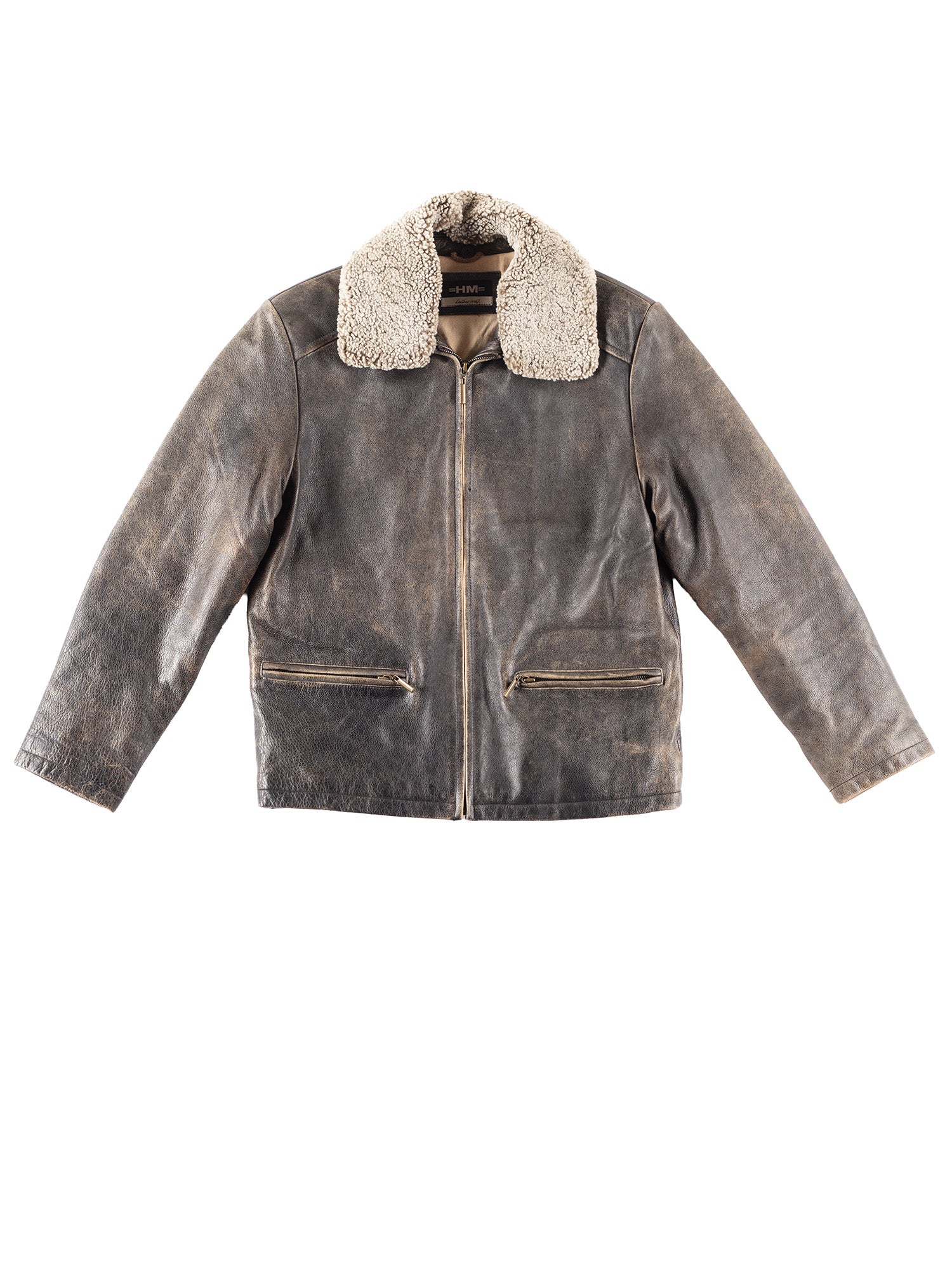 Vintage 00's Men Leather Jacket in Brown by Northern Grip