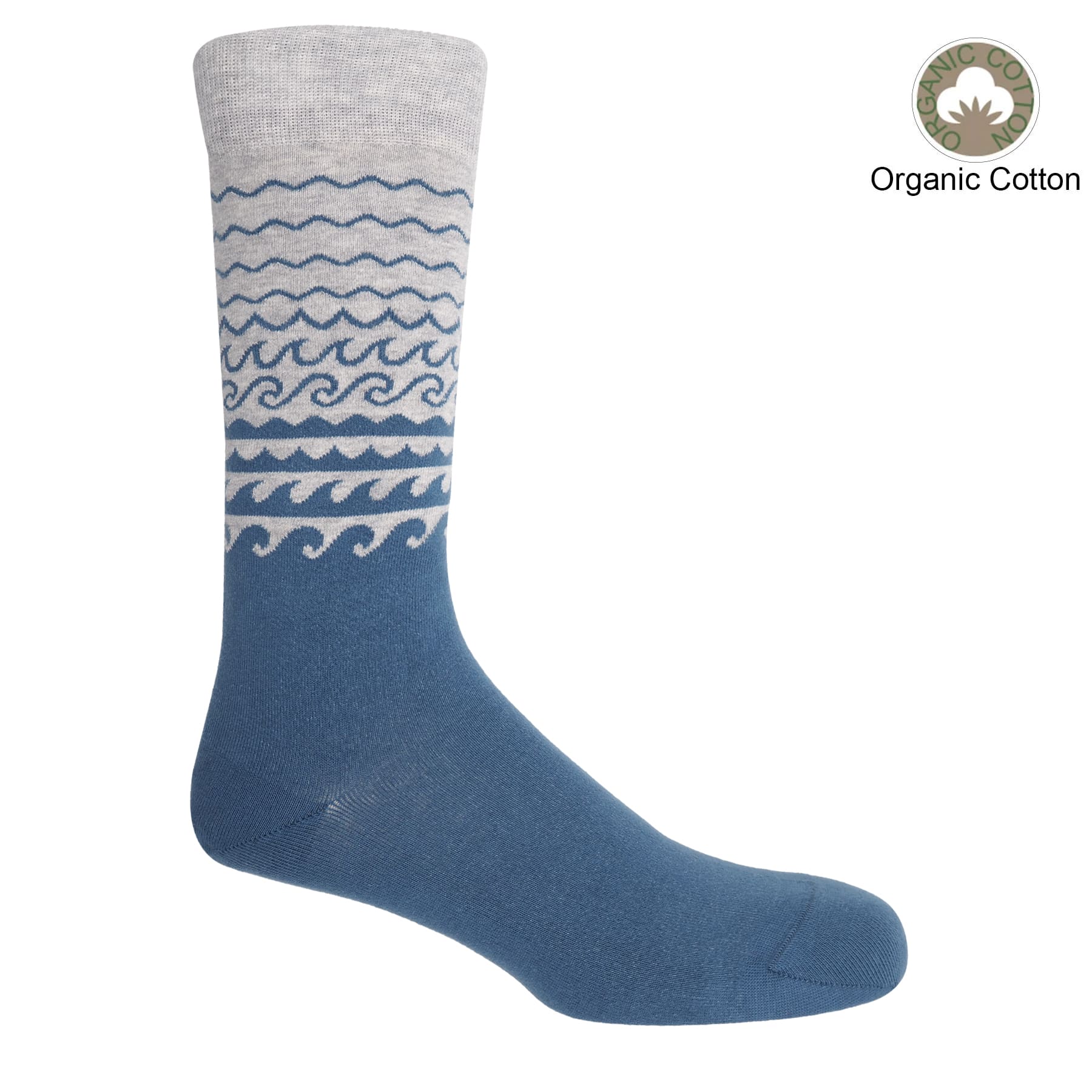 Wave Men's Socks - Blue by Peper Harow