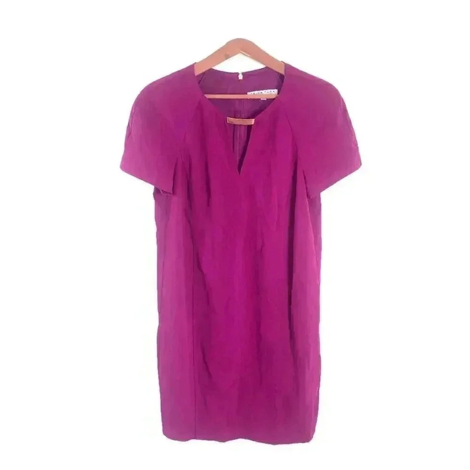 Trina Turk Embellished Keyhole Mini Dress Fuscia Pink Women's Size M by Hot Girl Secondhand