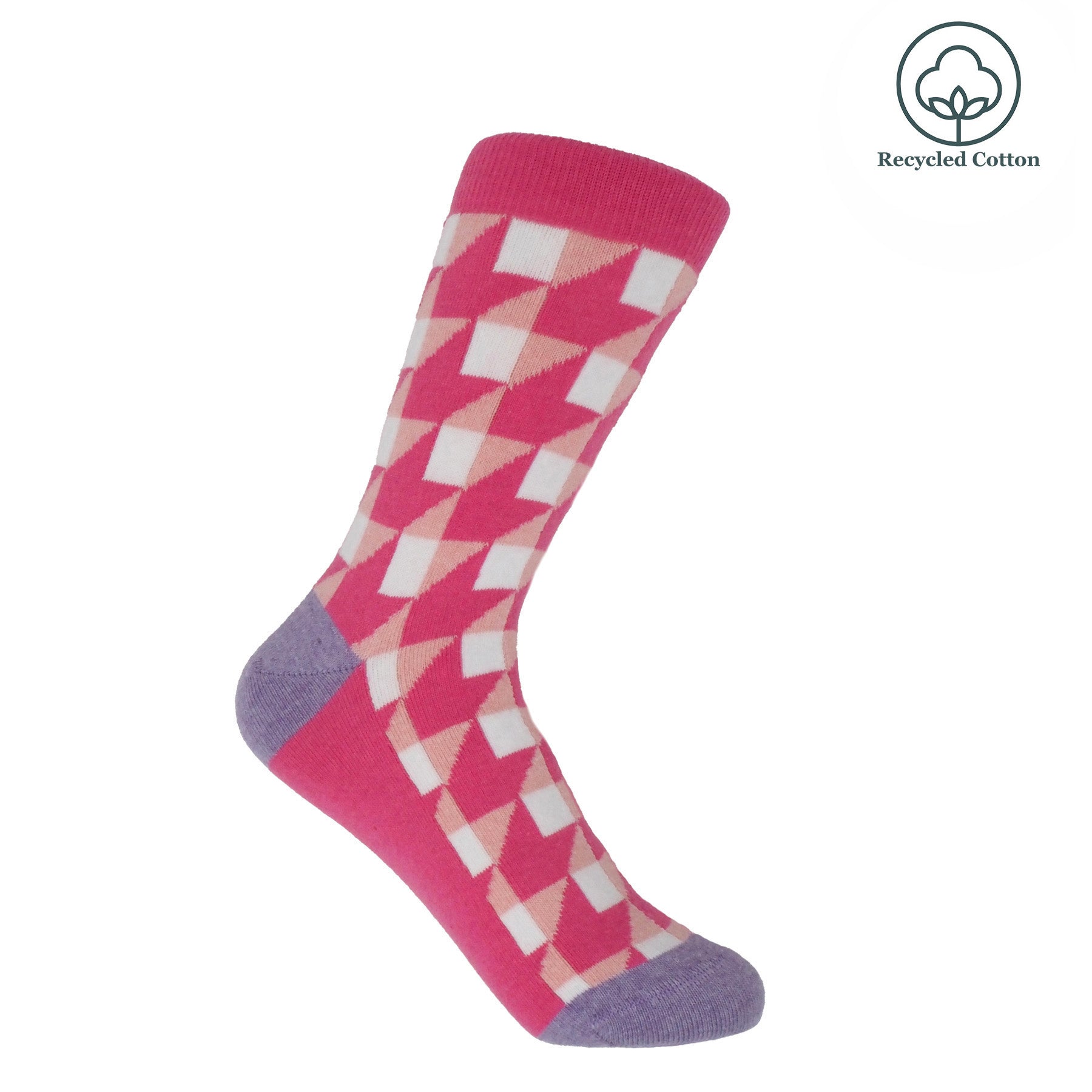 Dimensional Women's Socks - Pink by Peper Harow
