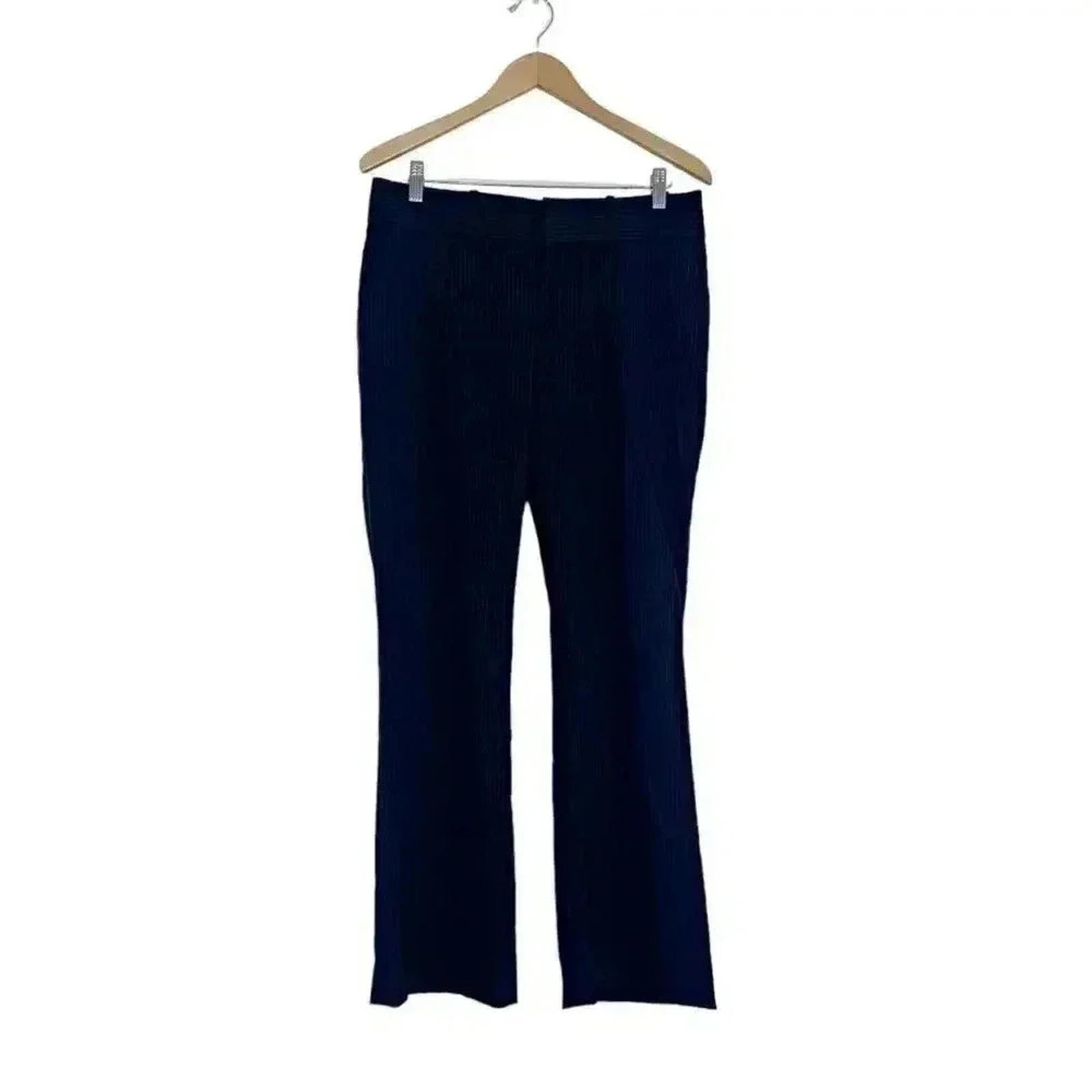 Banana Republic Ryan Fit Black White Pinstriped Slacks Women's Size 8 by Hot Girl Secondhand