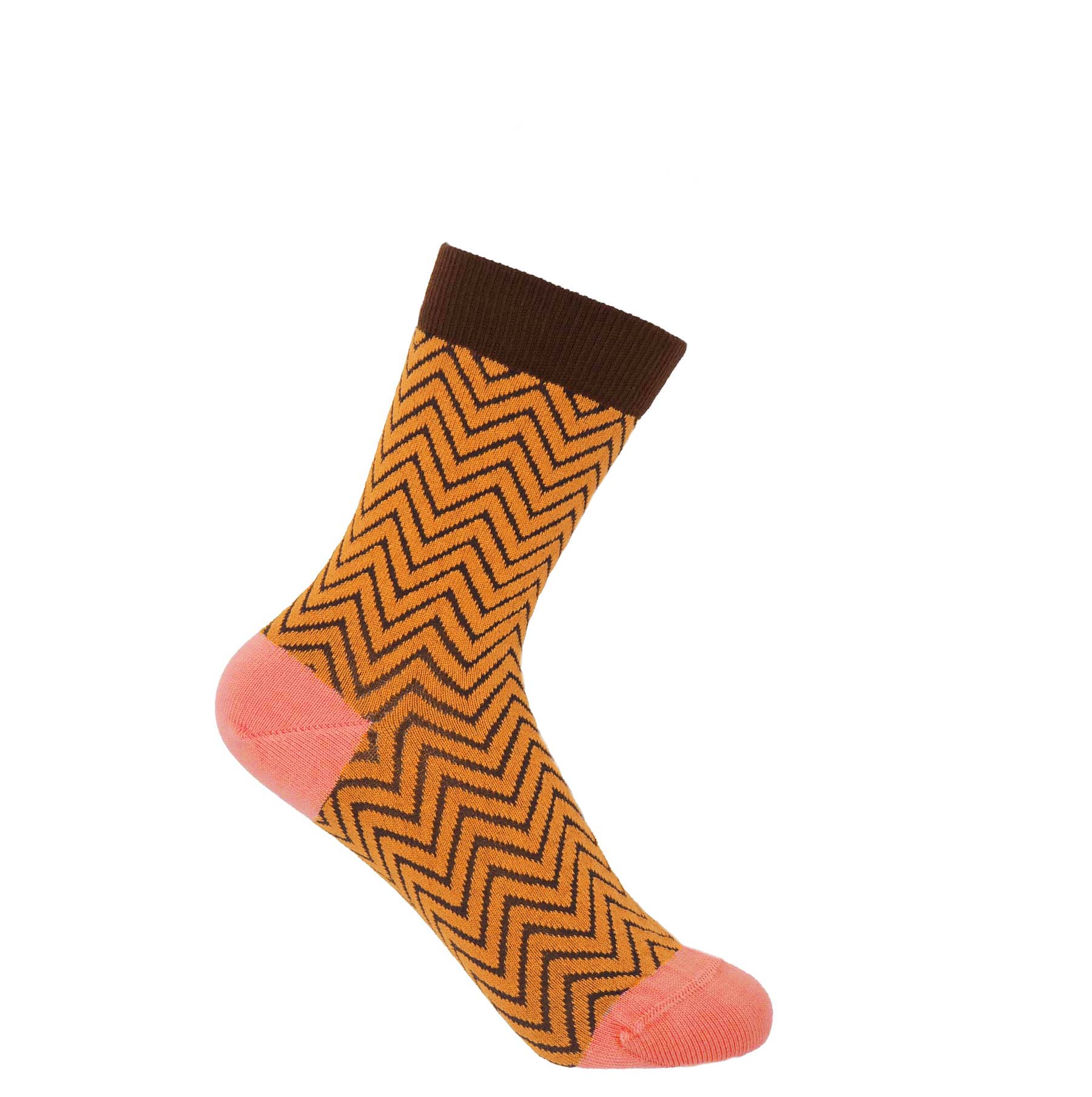 Zigzag Women's Socks - Mustard by Peper Harow