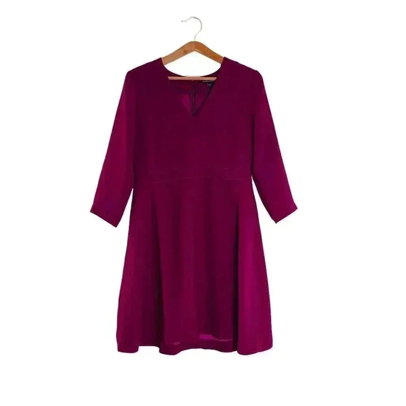 NWOT Banana Republic Maroon Burgundy Long Sleeved Dress Women's Size 6 by Hot Girl Secondhand