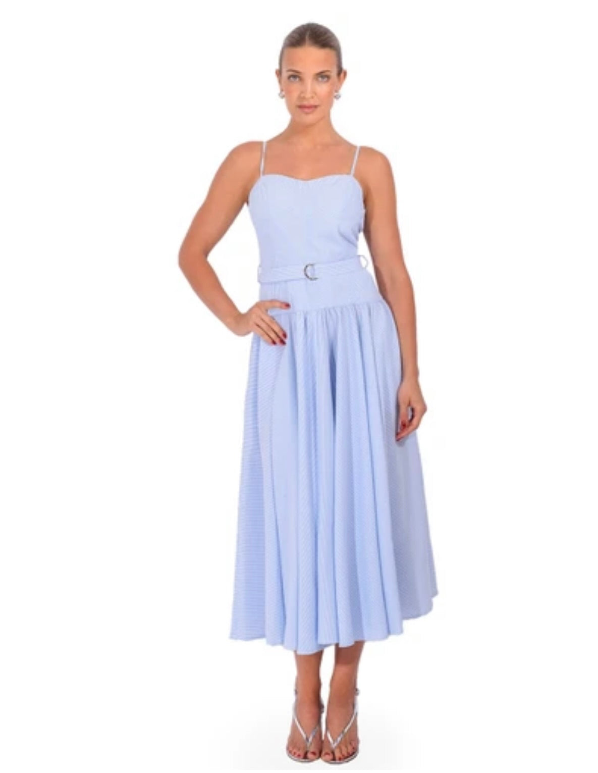 Karina Grimaldi Mavi Striped Dress by Sierra Deene