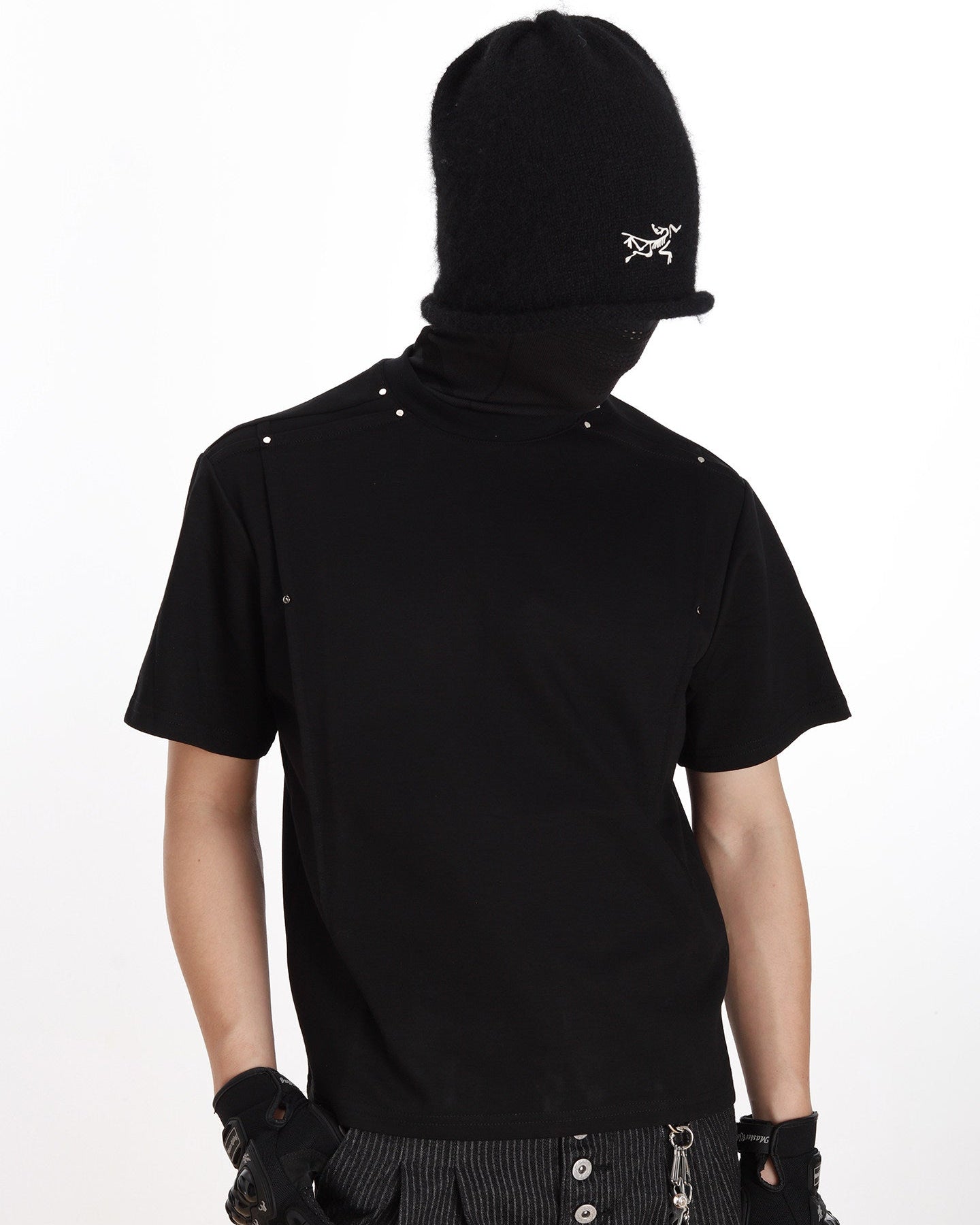 Studded Deconstructed Slim Fit Crew Tee by OFFCULTURE