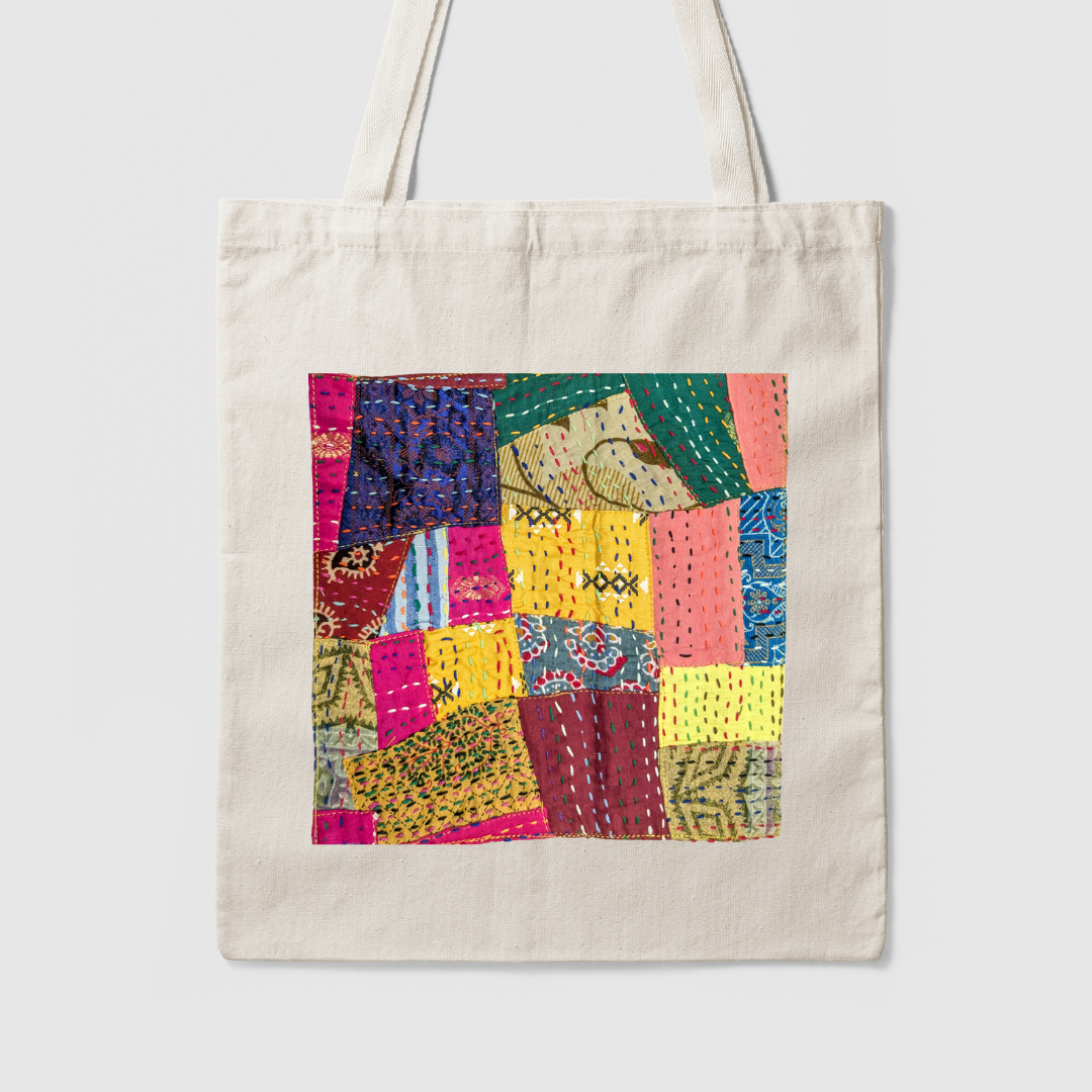 Sari patchwork cotton tote bag by Shakti.ism