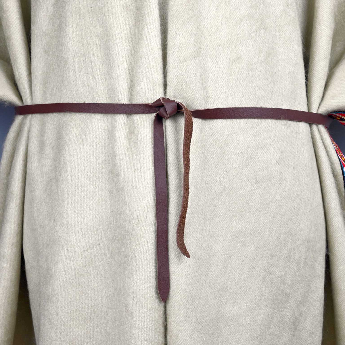 Handmade Genuine Leather Lasso Belt for Ponchos by ECUALAMA